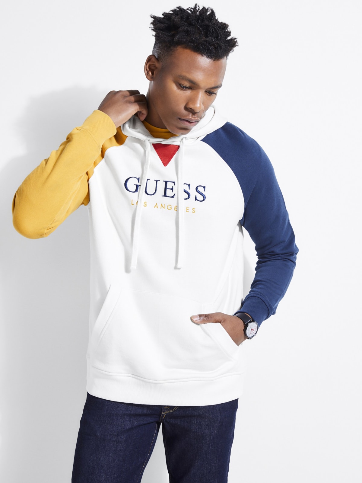 adidas colorblock crew neck sweatshirt