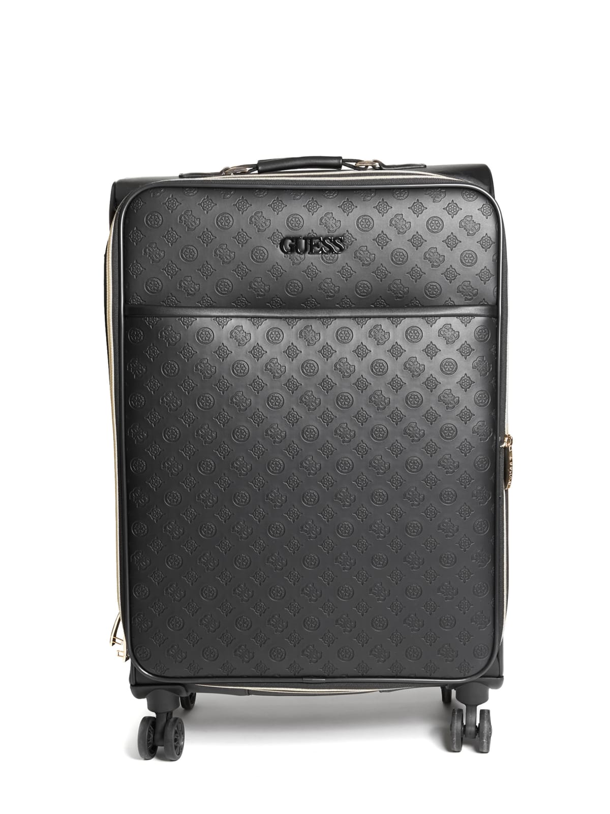 black guess suitcase