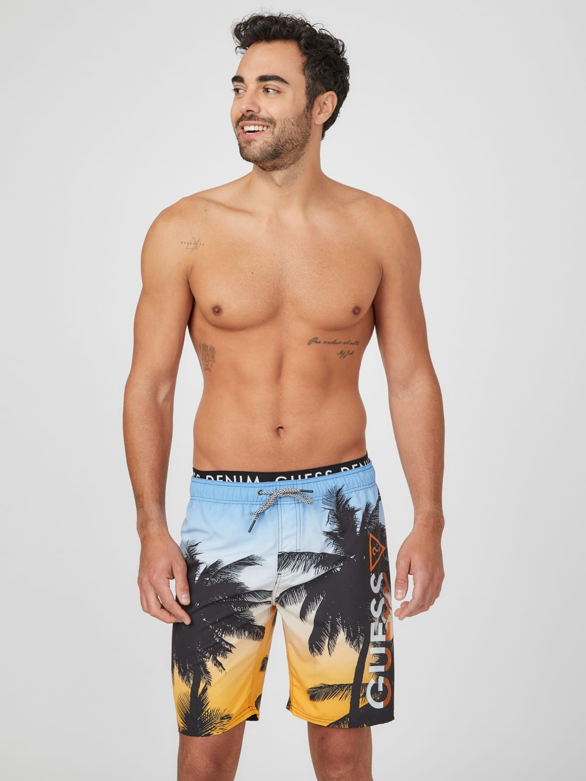 extra long swim trunks