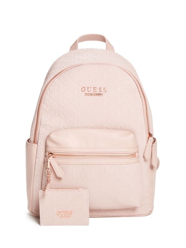 blush leather backpack