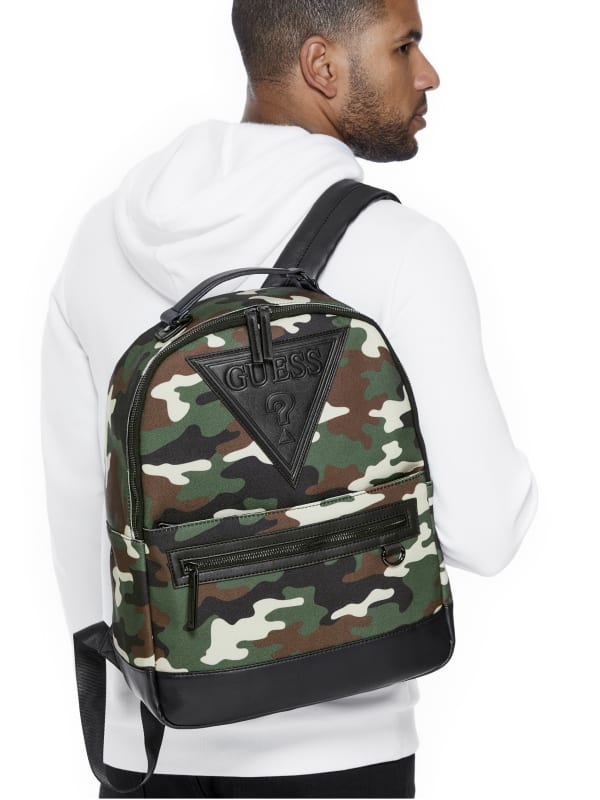 guess camo backpack