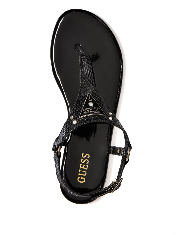 guess t strap sandals