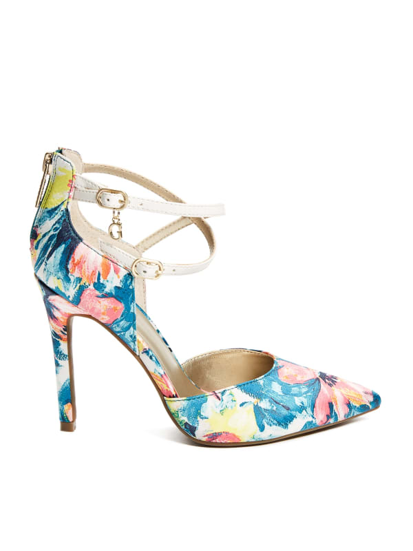 guess floral pumps