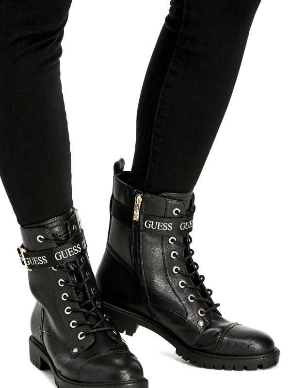 guess placing combat boots