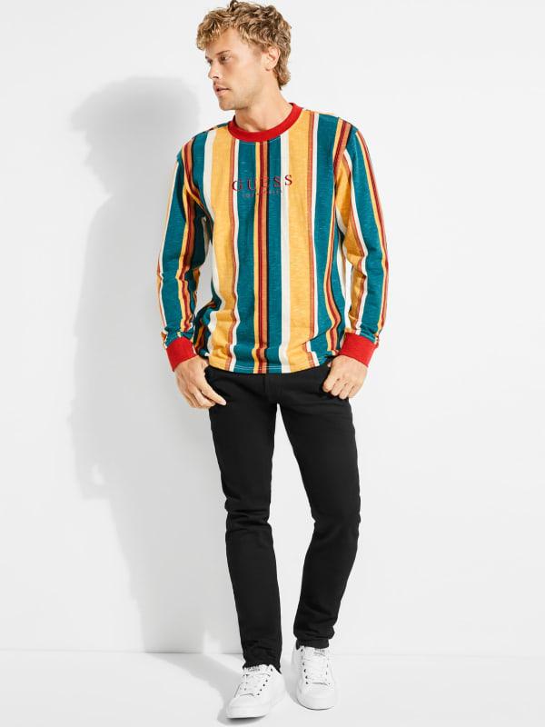 Guess sayer stripe long sleeve tee Outlet