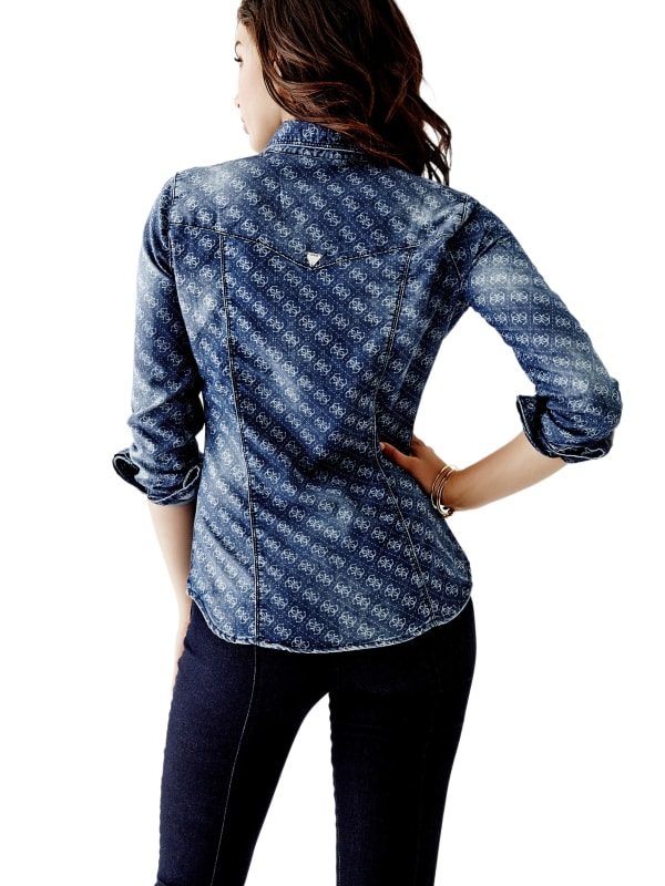 guess lalima denim shirt