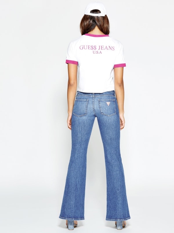 guess bell bottom jeans