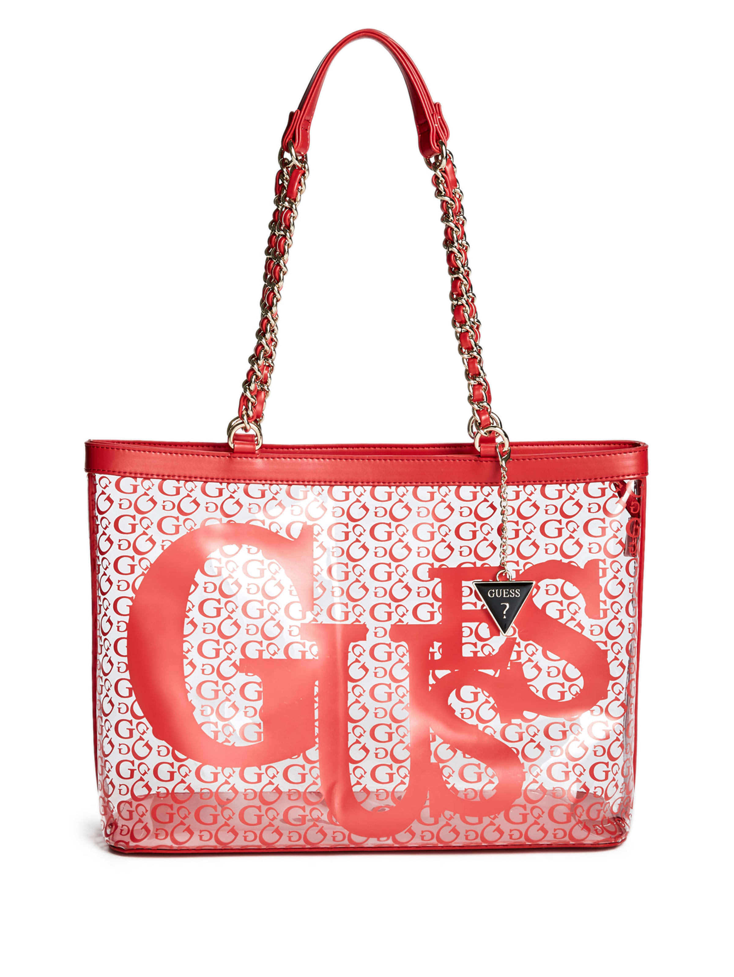 guess clear tote