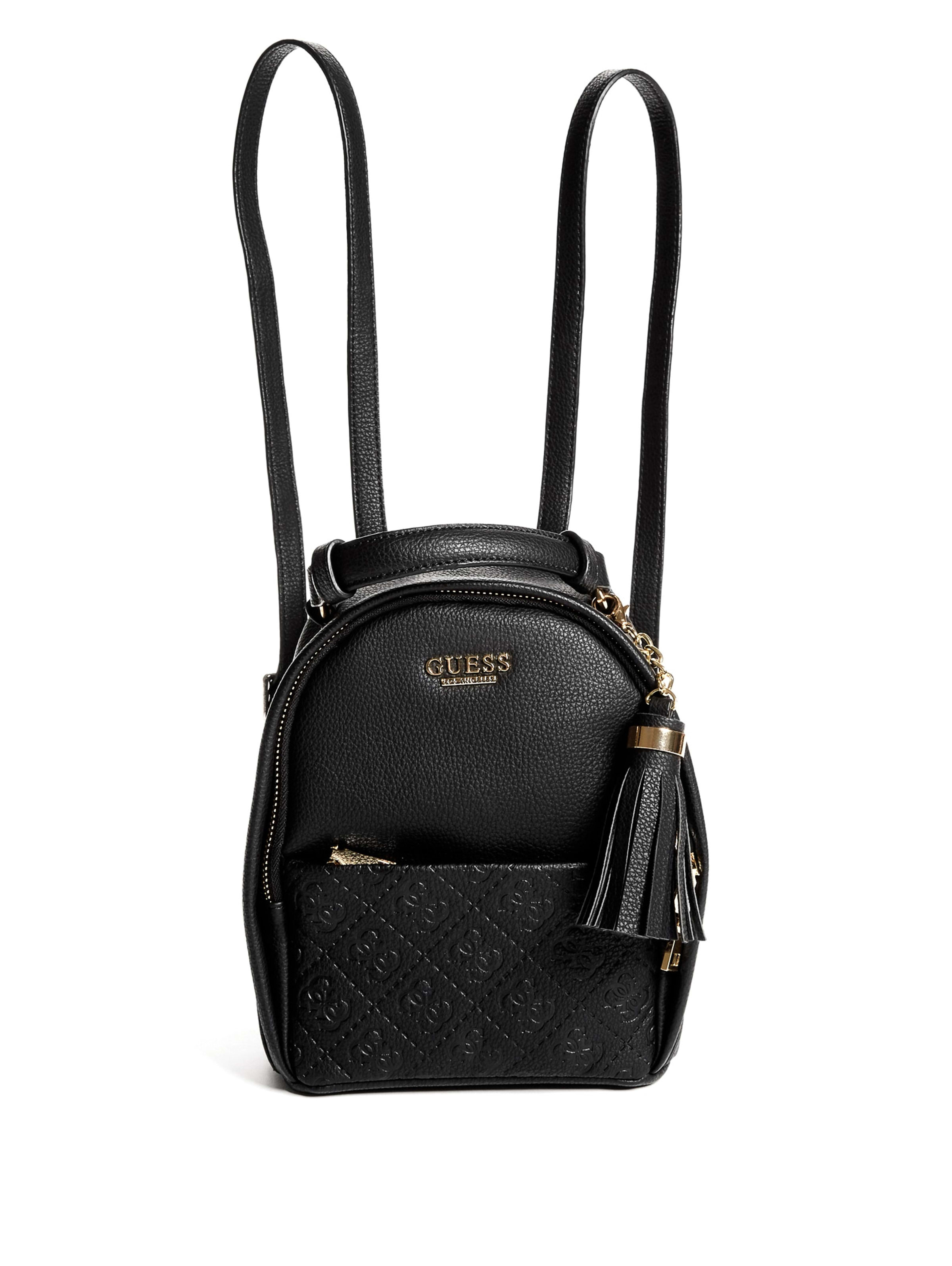 guess mini backpack black