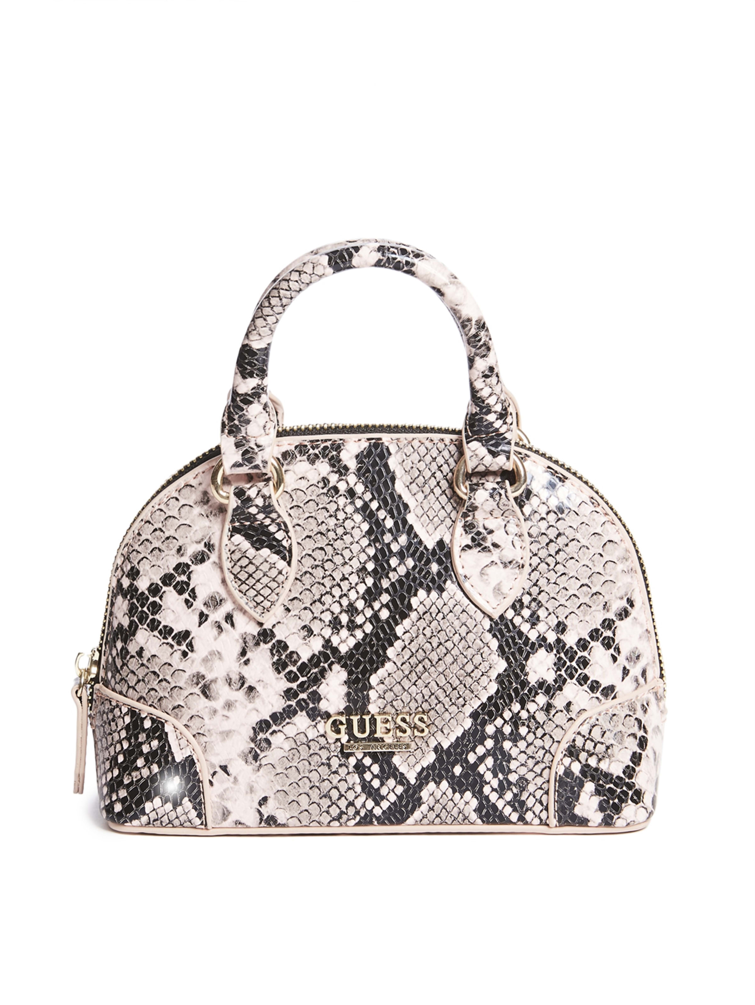 guess snakeskin handbag