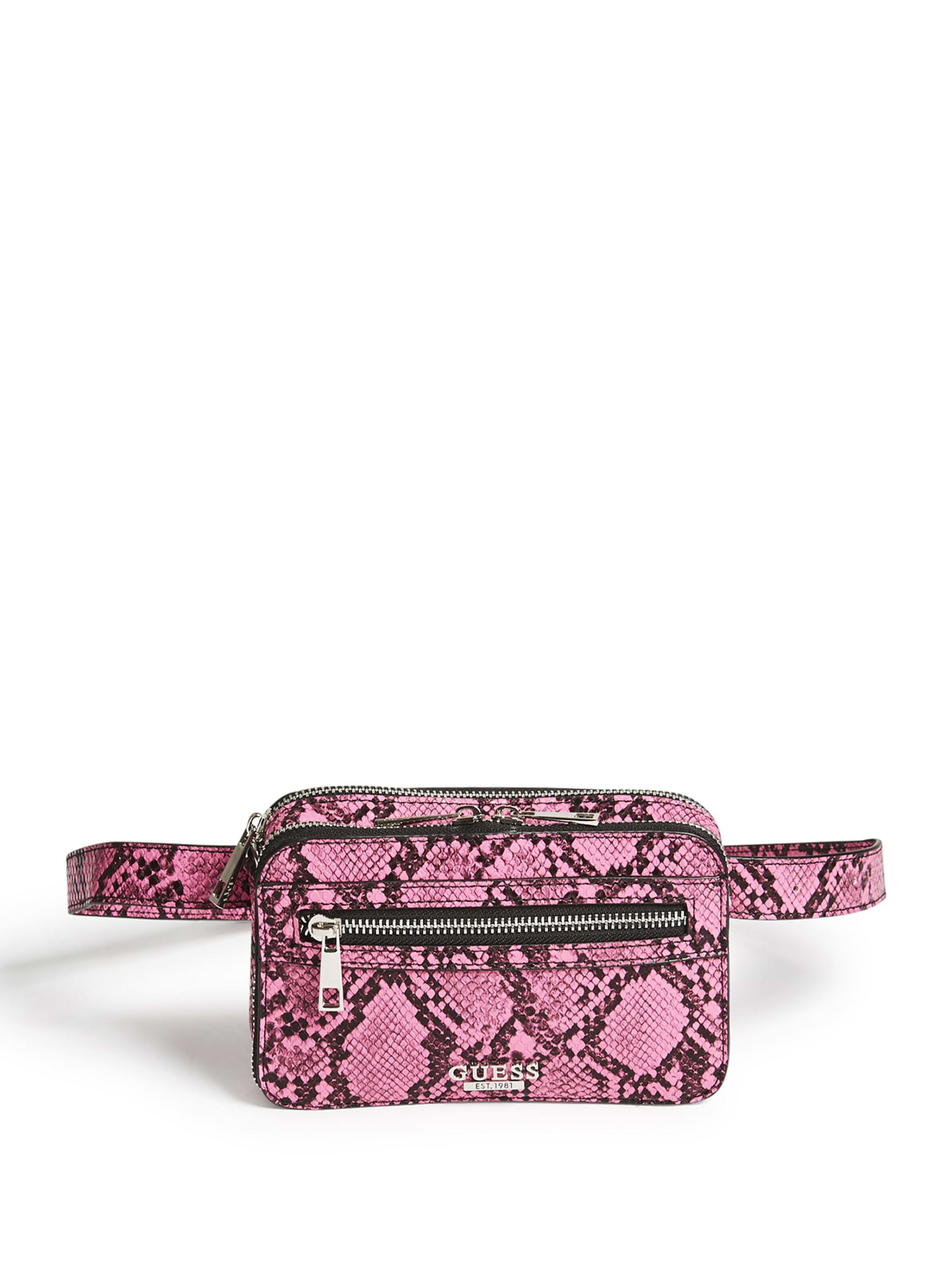 guess belt bag pink