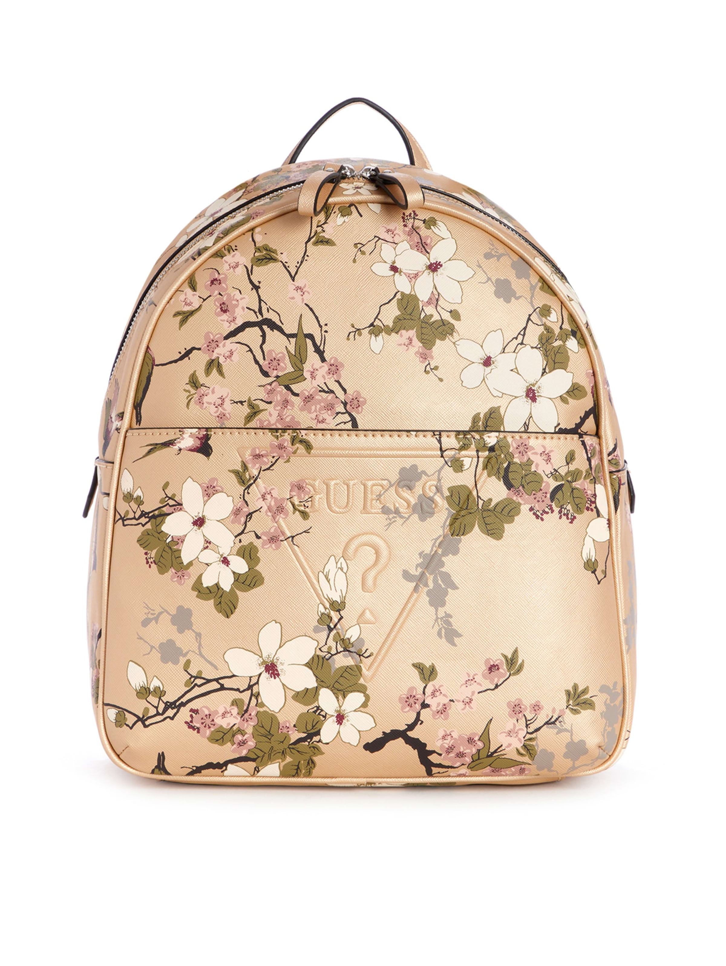 guess backpack with flowers