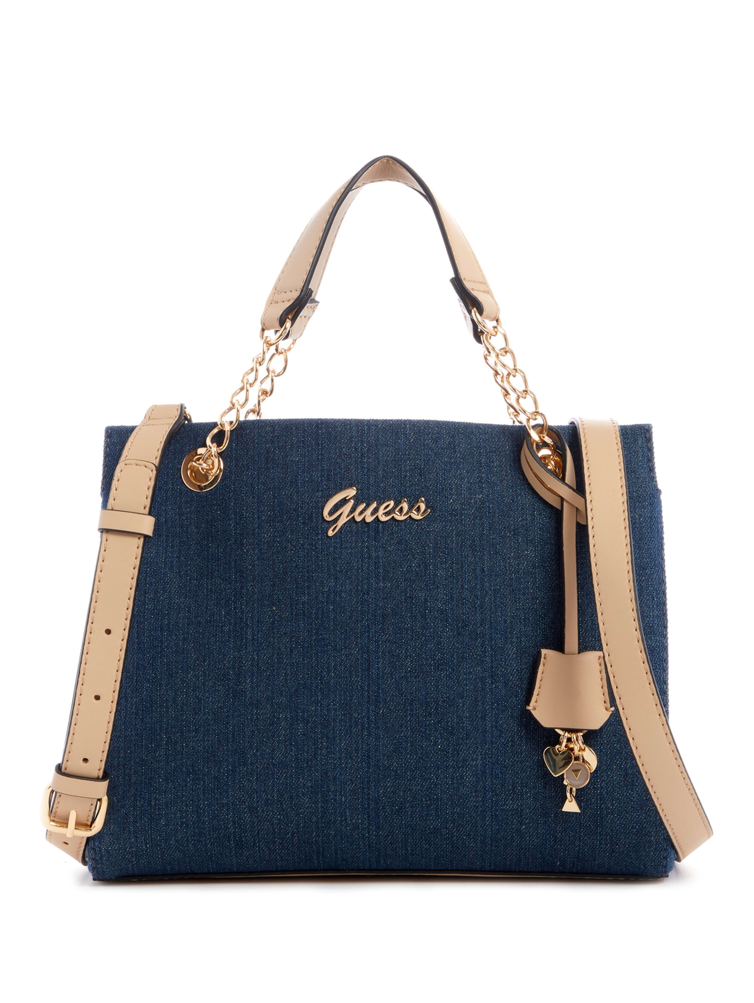 guess denim handbags