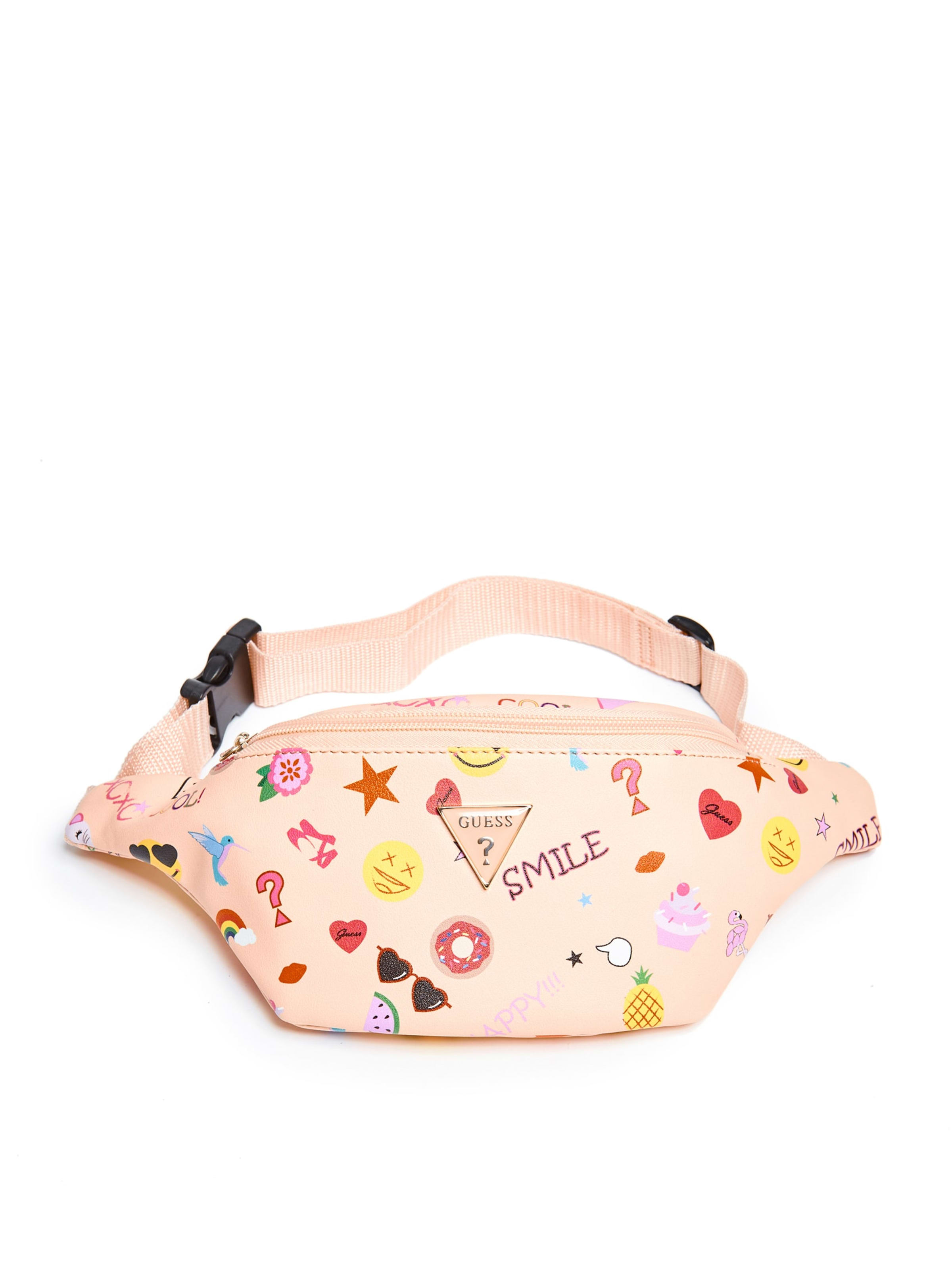 guess belt bag pink