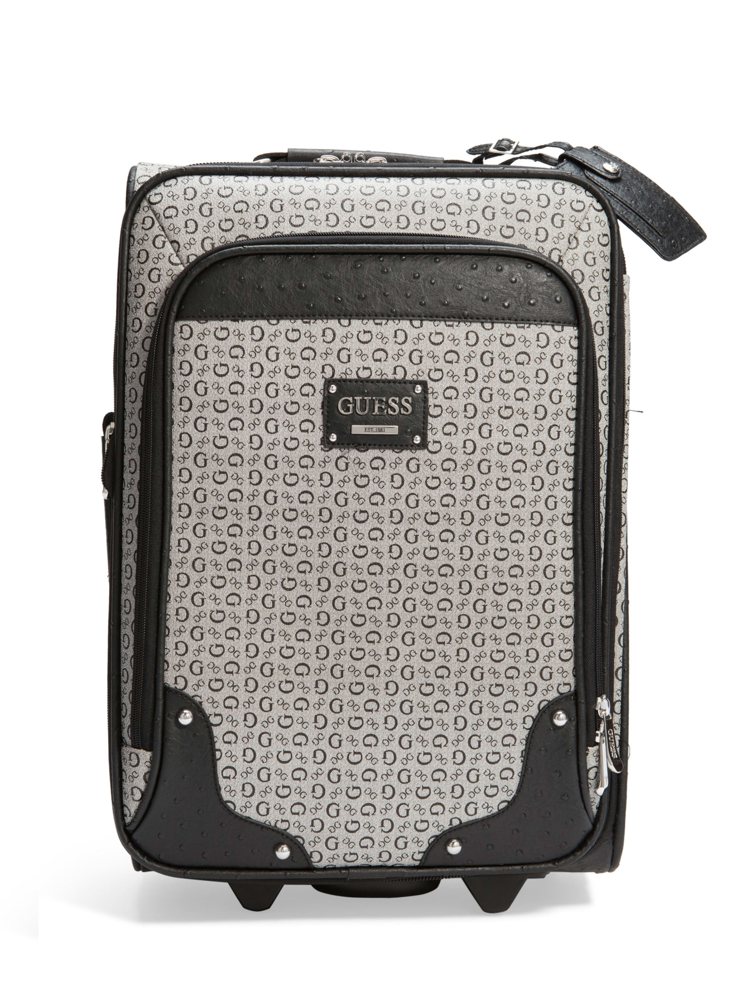 guess black suitcase