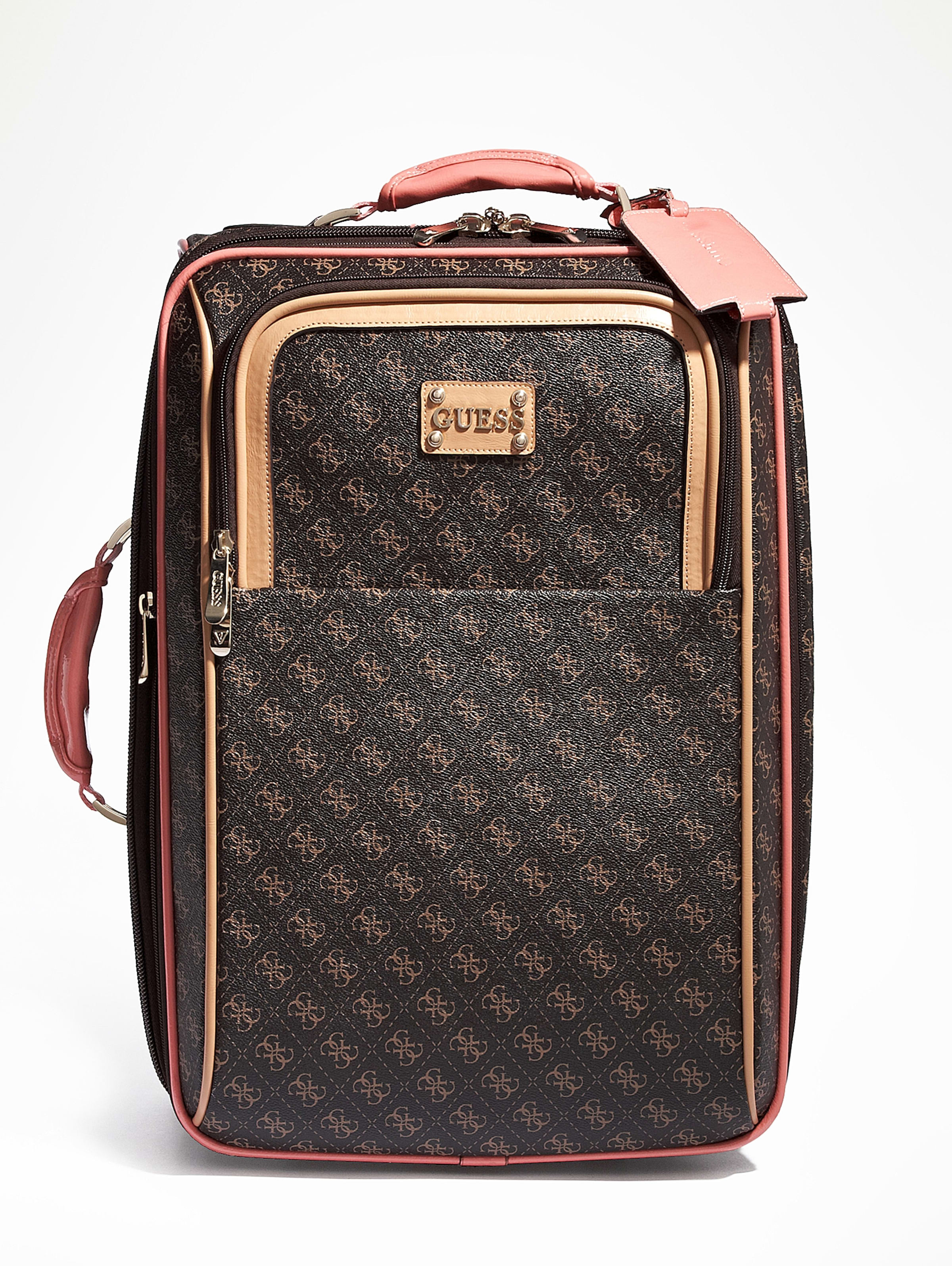 guess logo affair suitcase