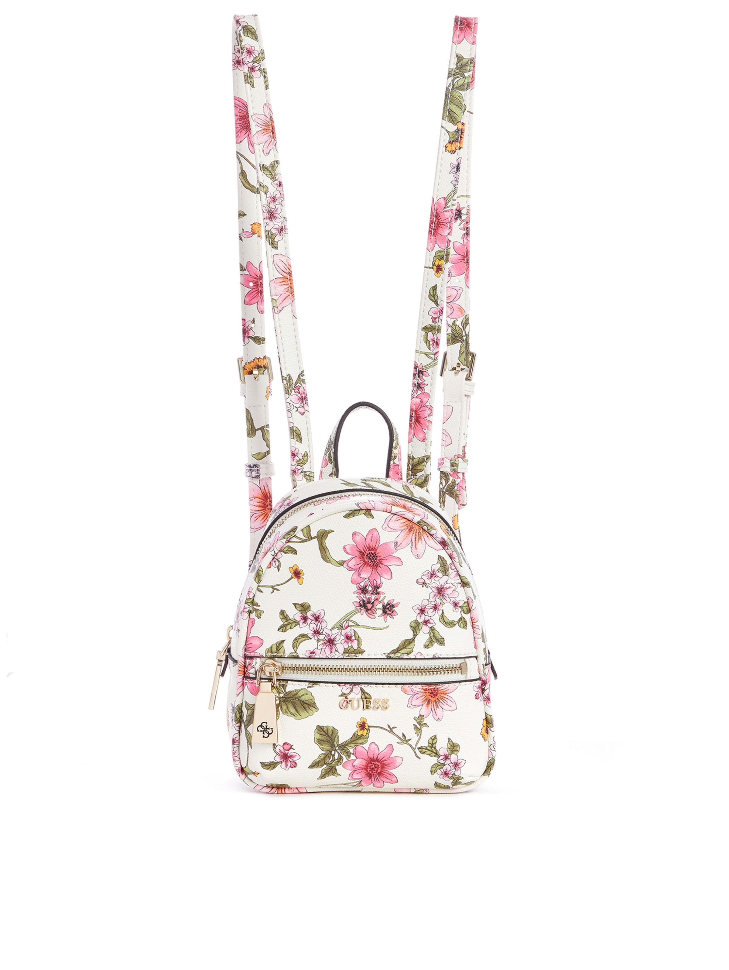 floral guess backpack