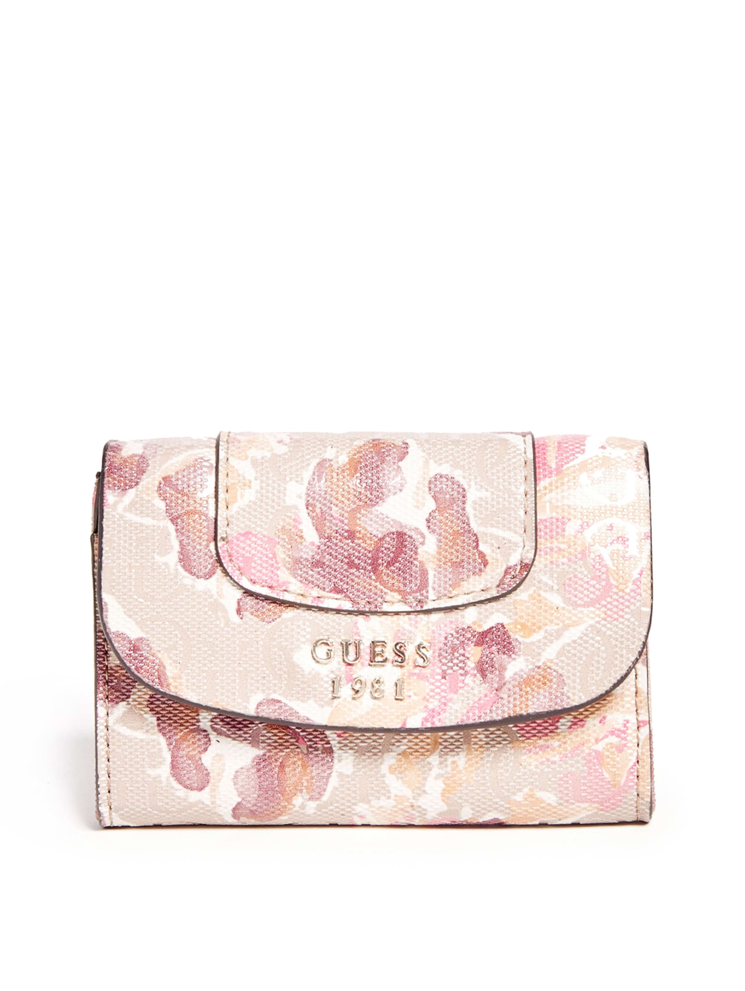 Marian Floral Print Wallet Guess Com