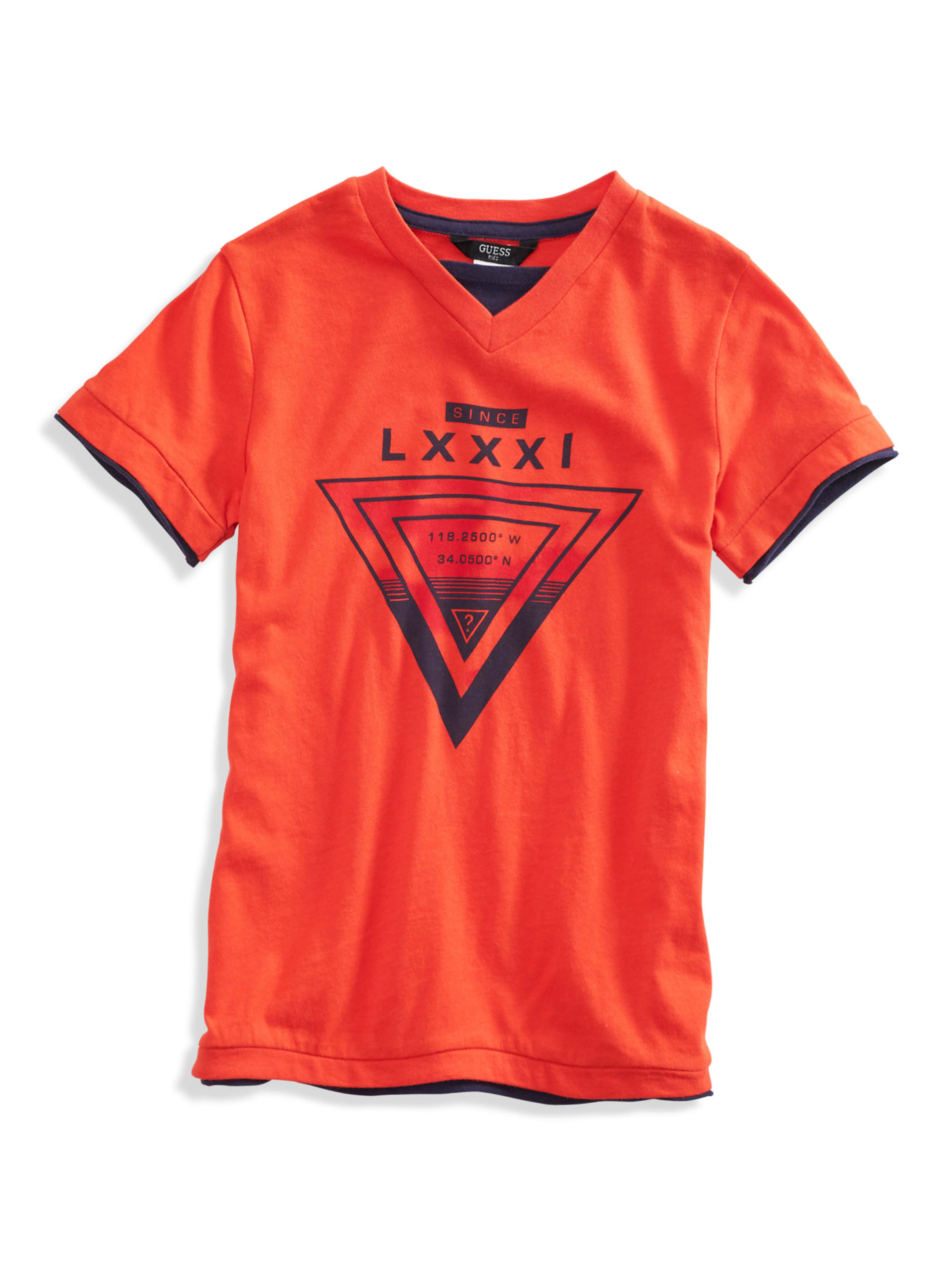 guess longline logo tee