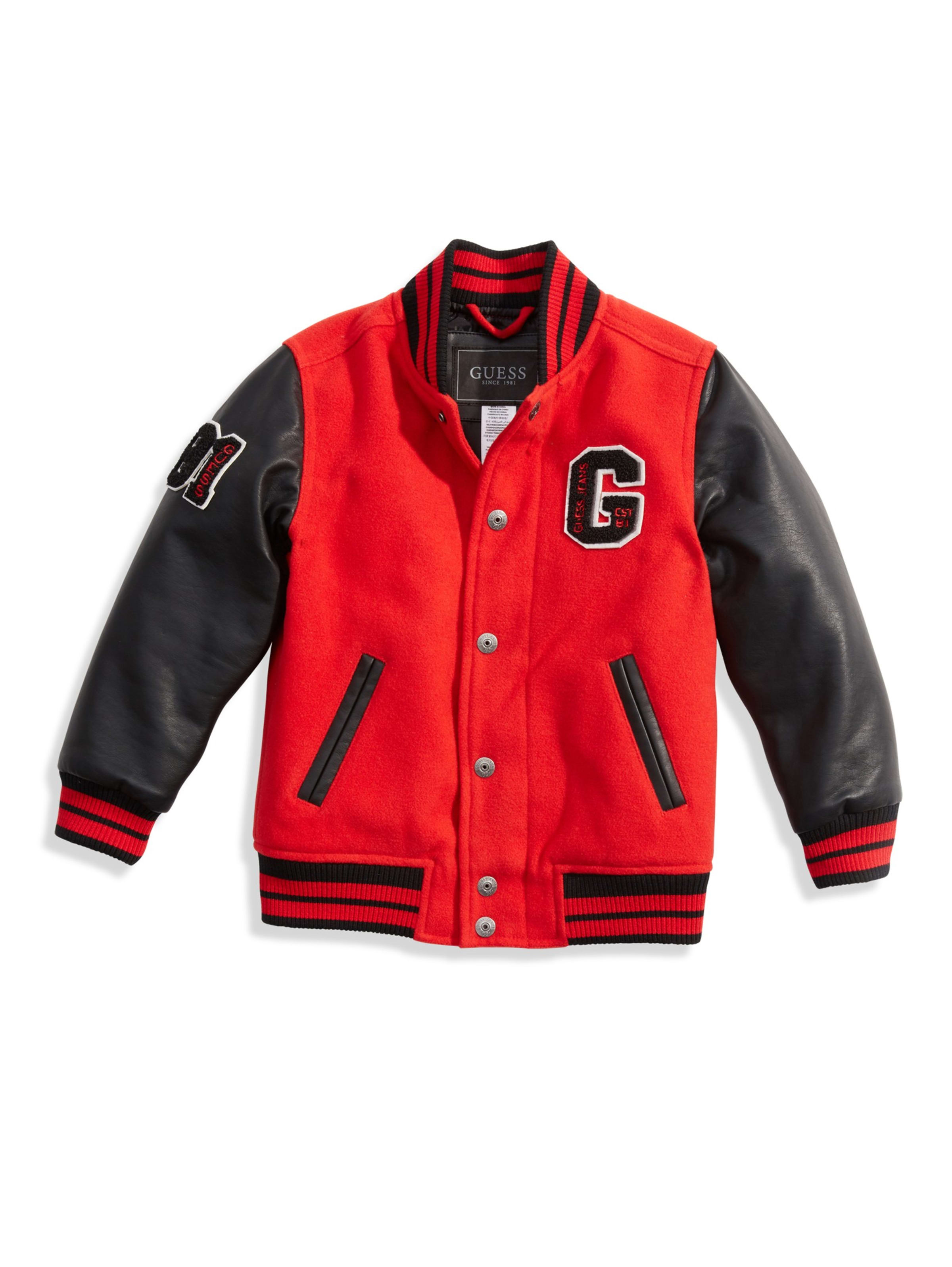 guess varsity jacket