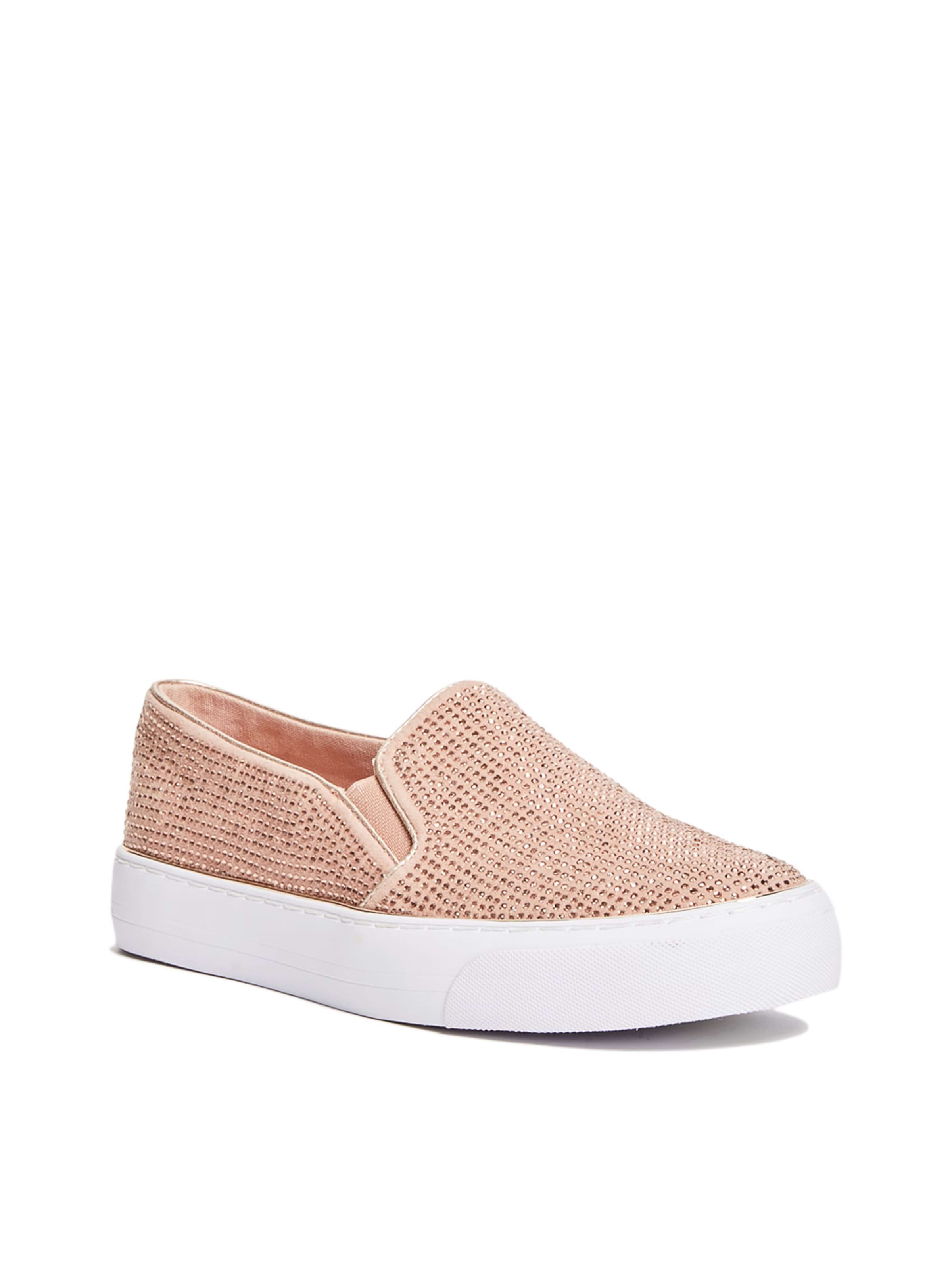 bedazzled slip on sneakers