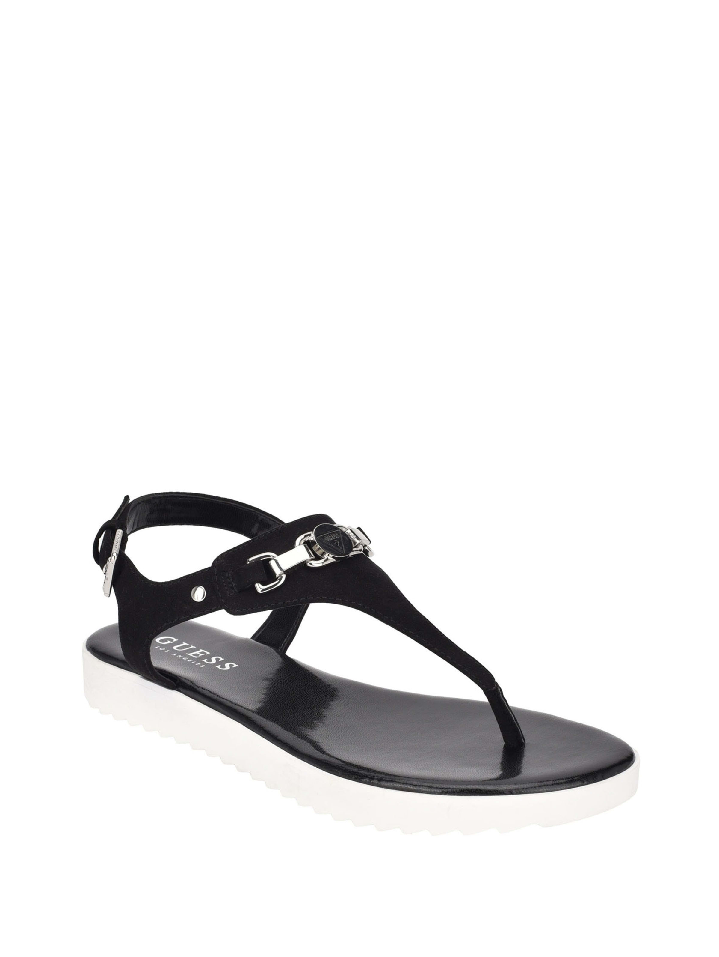 Keeps Logo Thong Sandals Guessfactory Com
