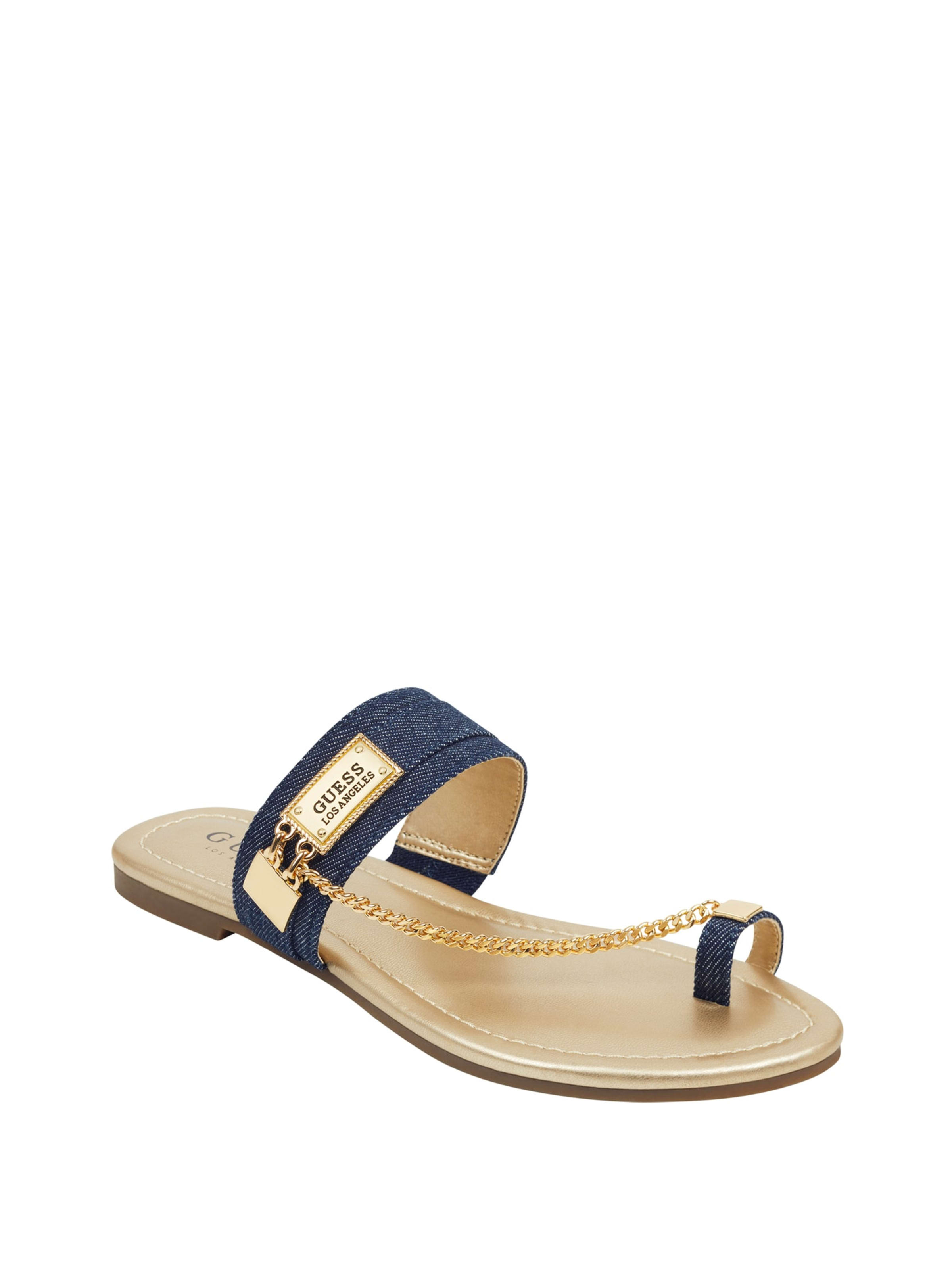 guess denim sandals