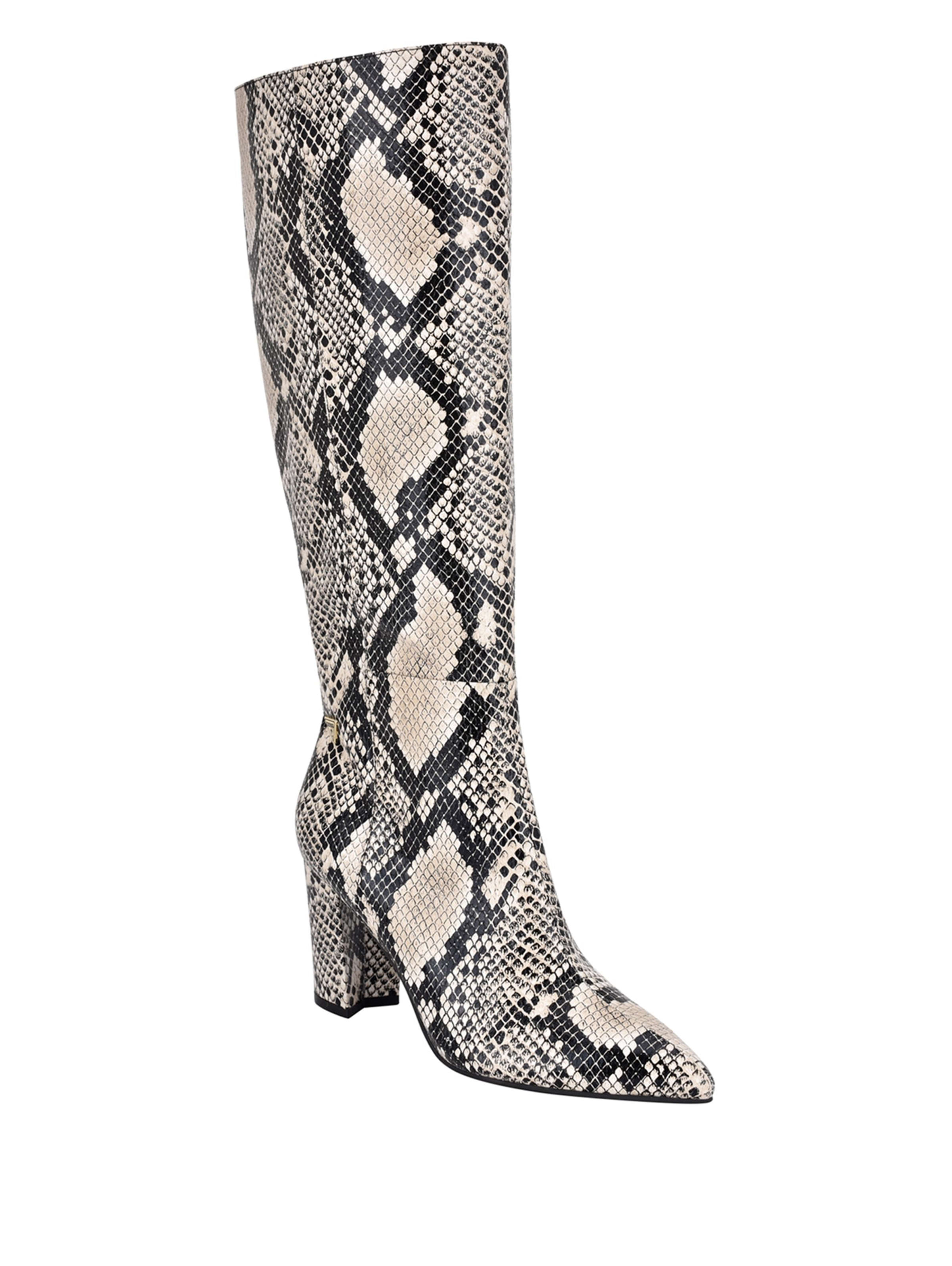 snake print boots