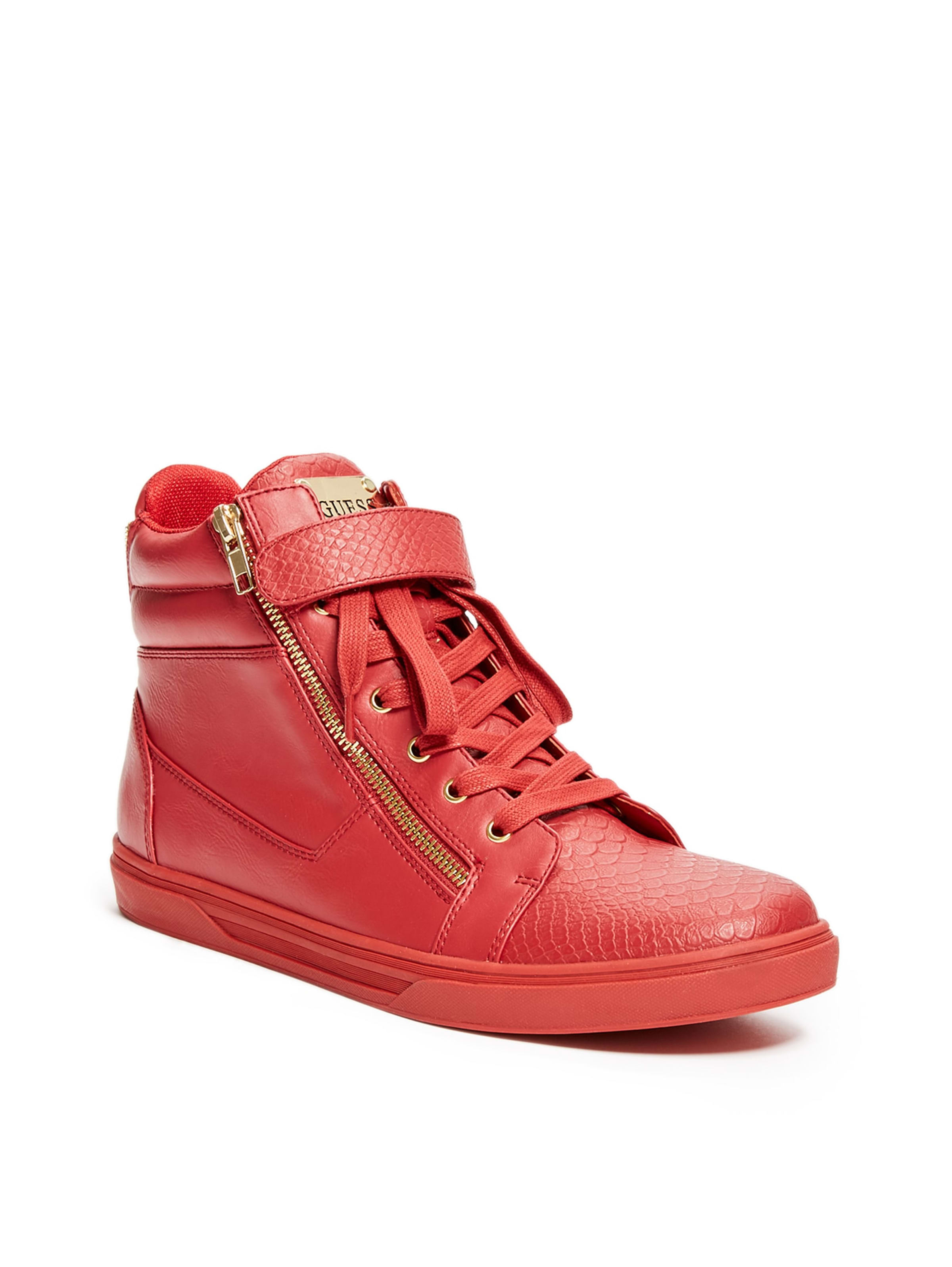 guess red shoes
