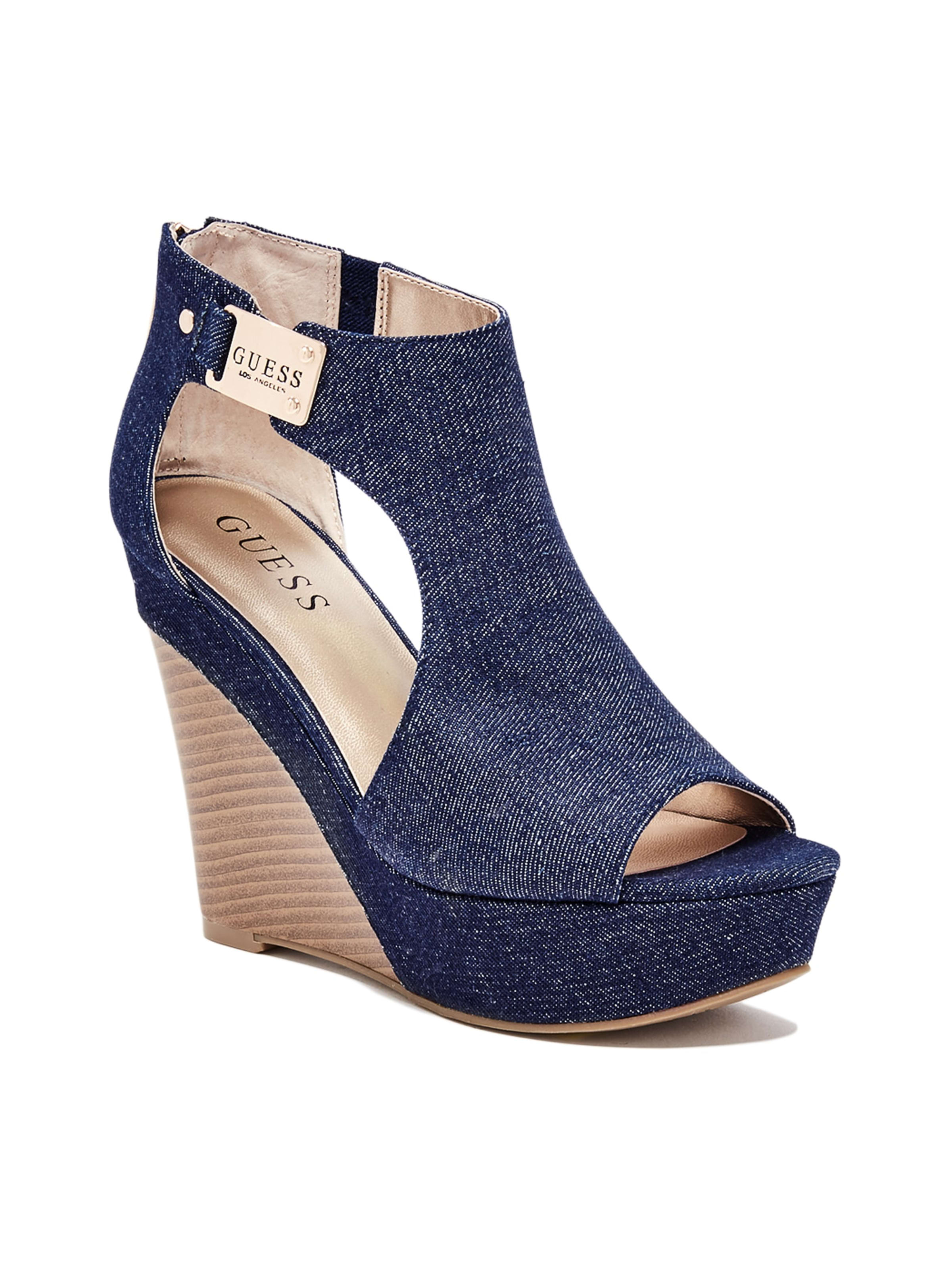 guess denim heels
