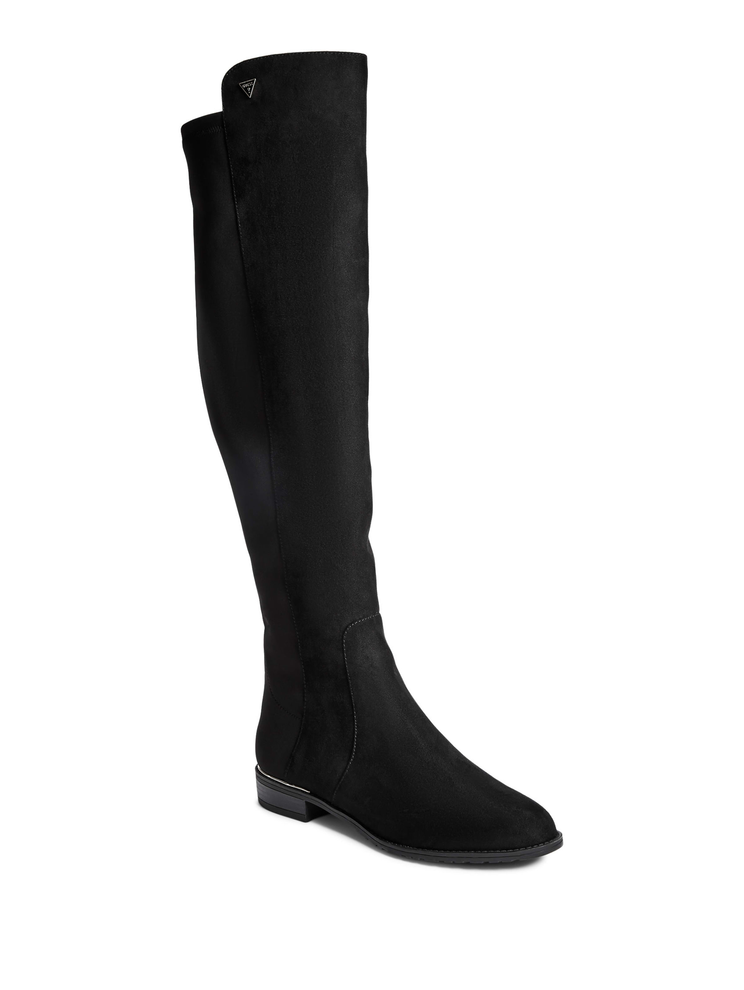 guess over the knee boots suede