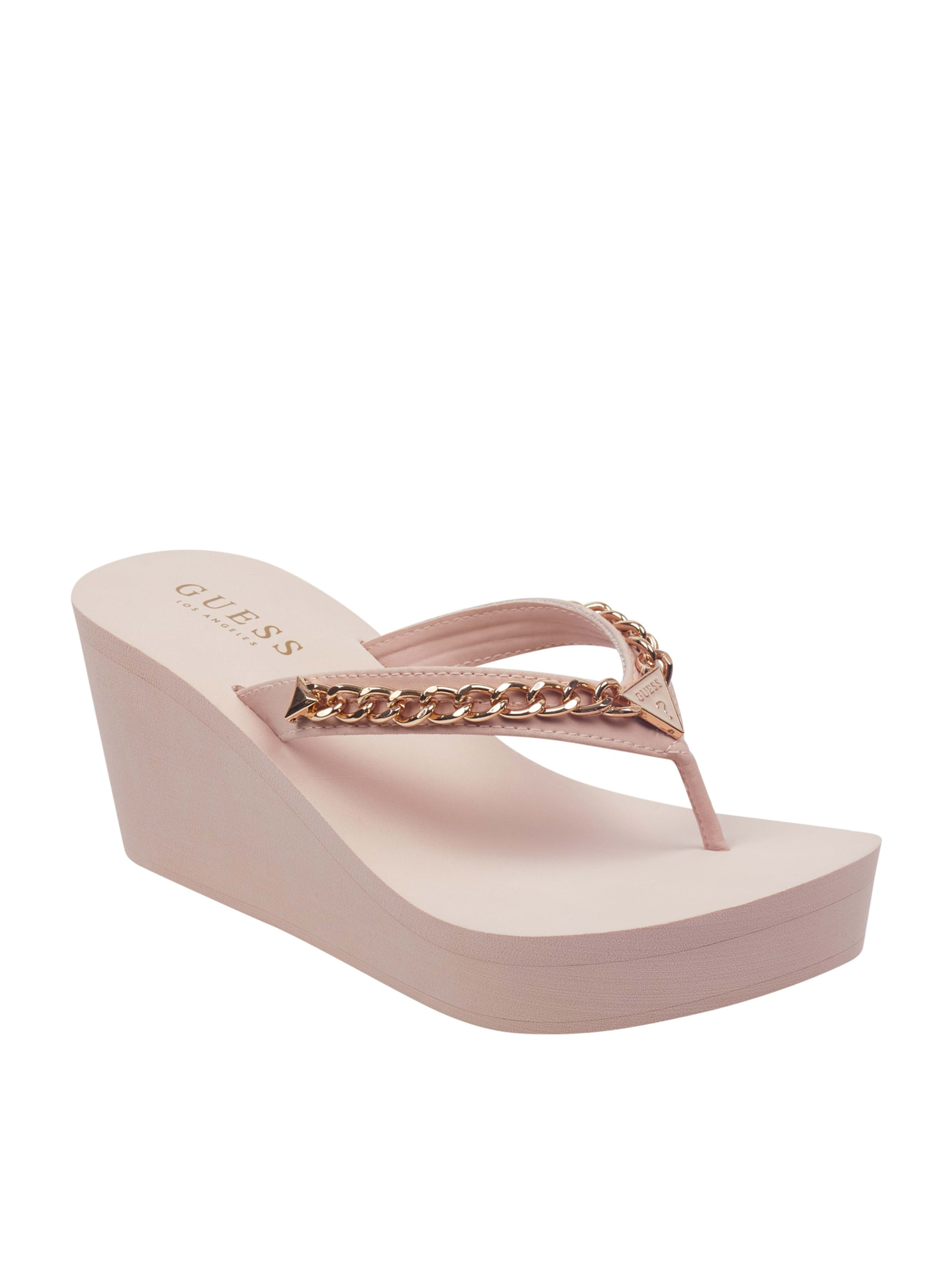 guess sierra wedge flip flop