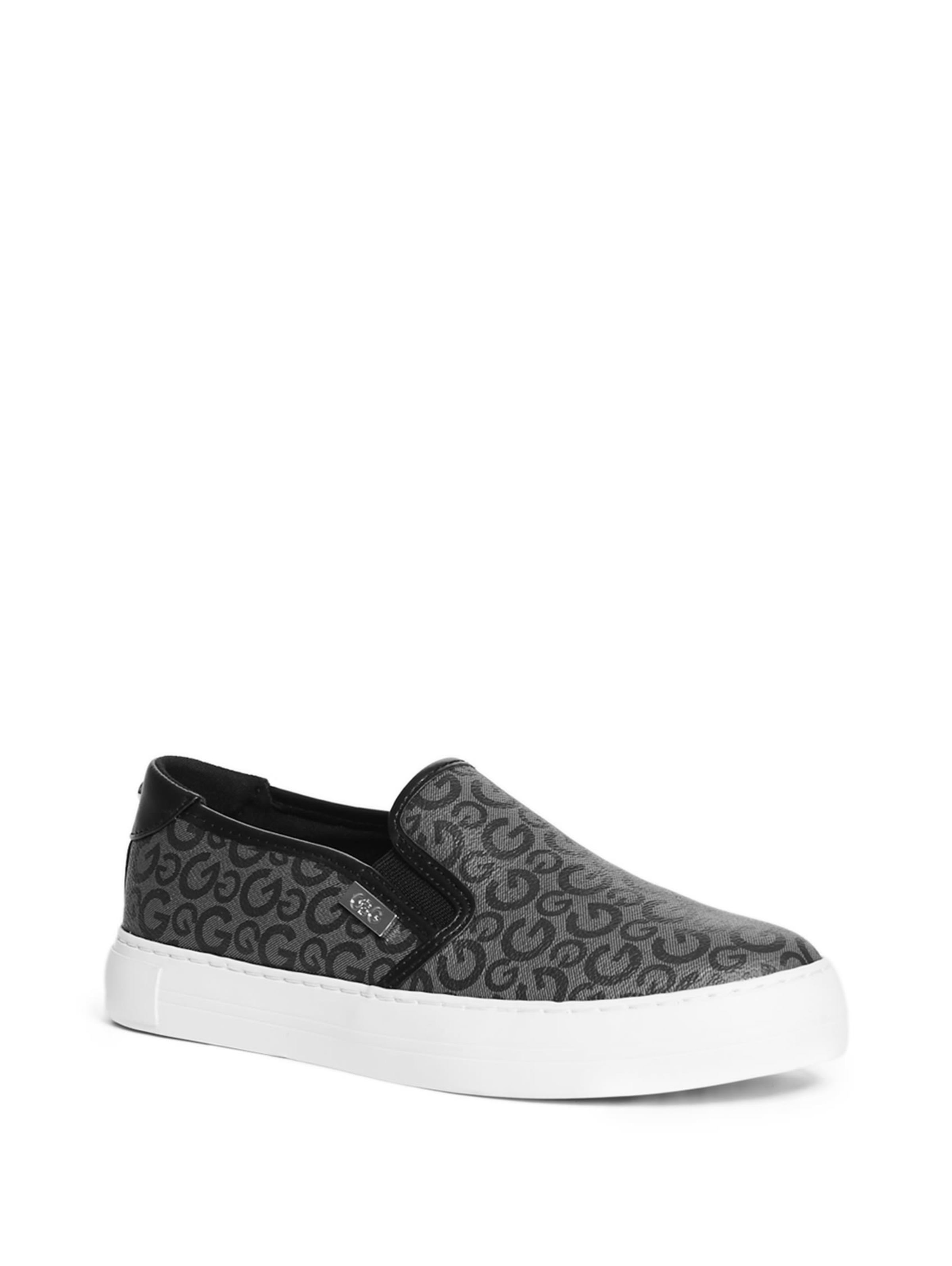 guess slip on sneakers black