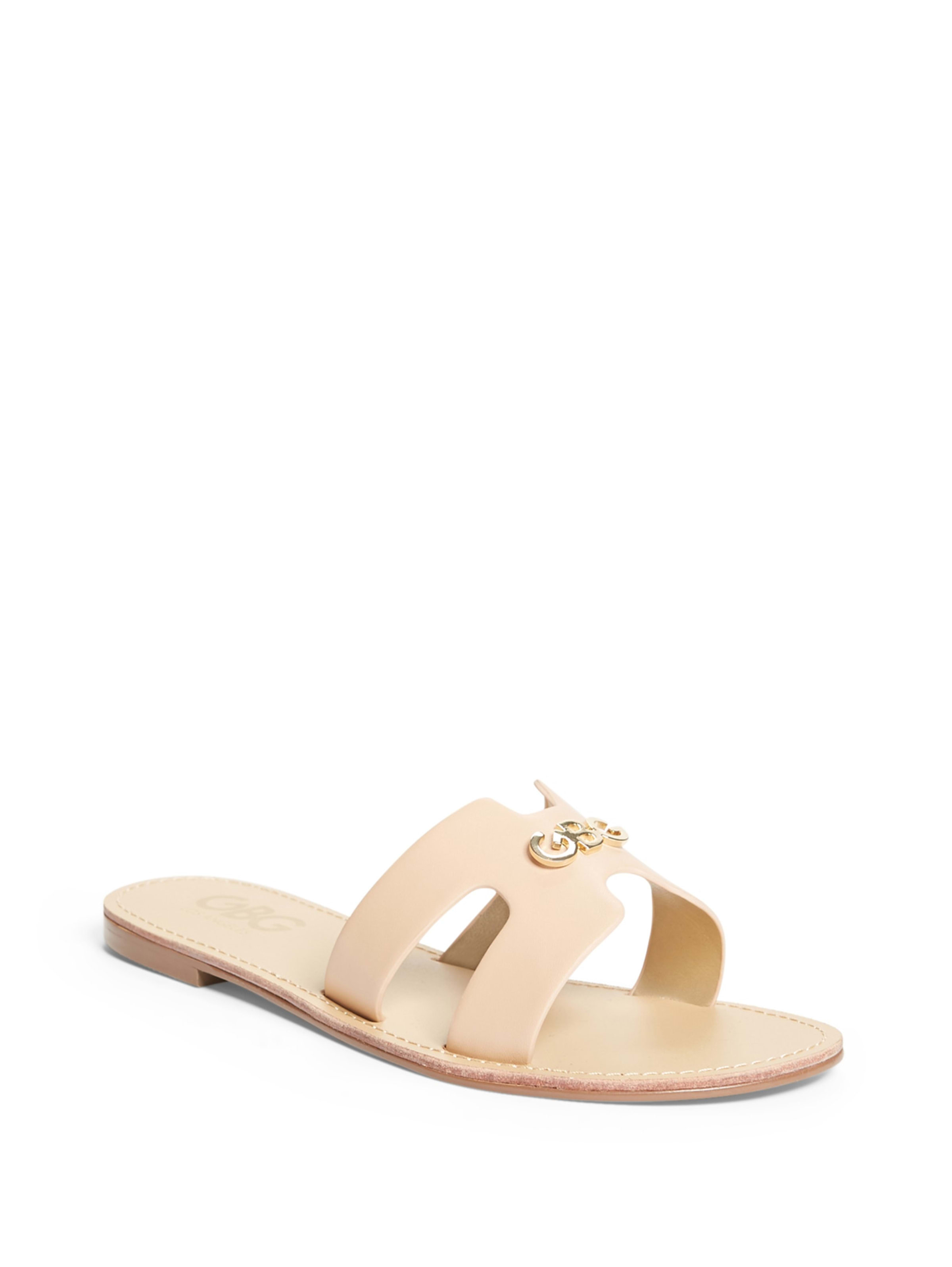 guess nude sandals