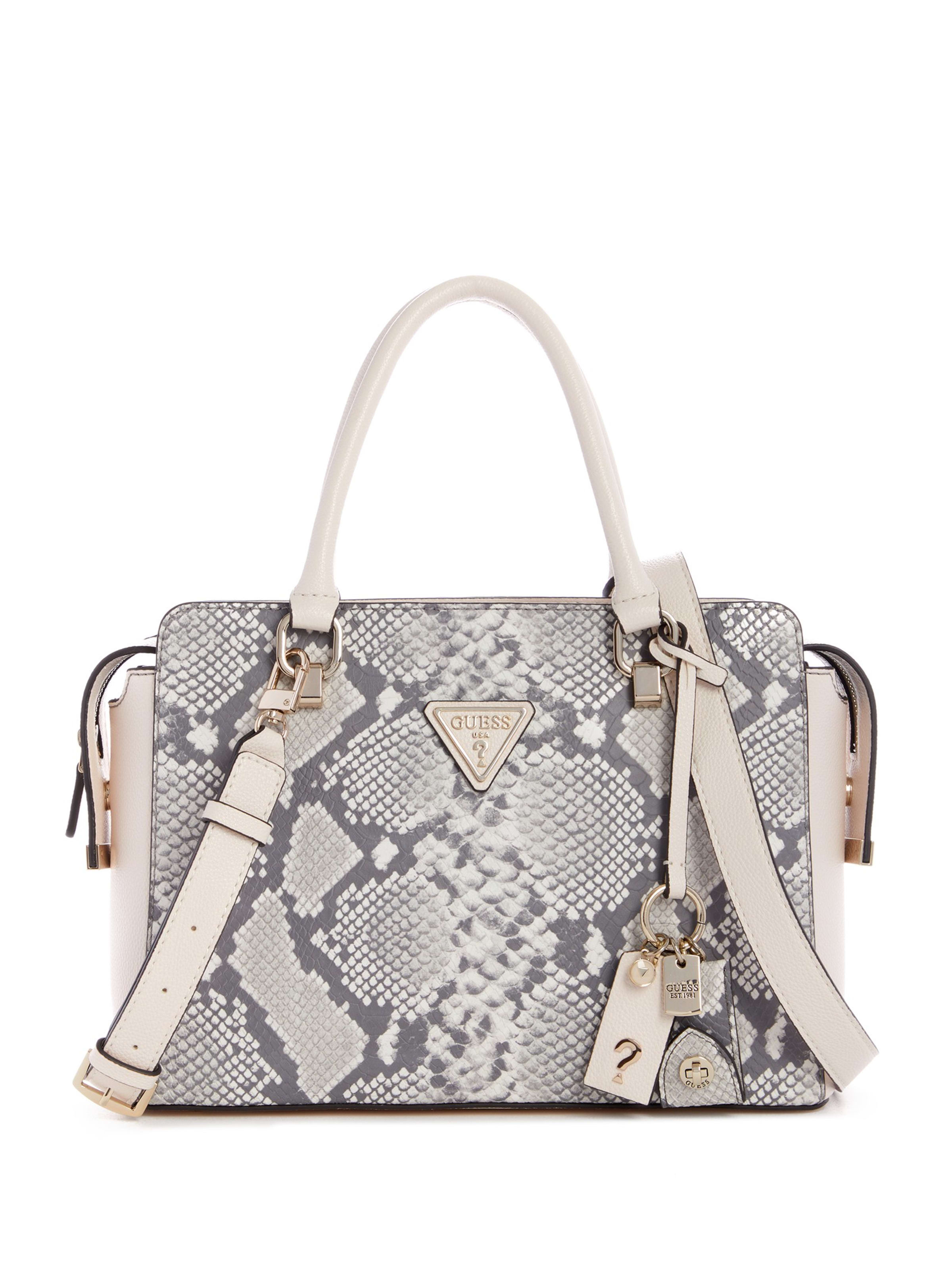 guess snakeskin handbag