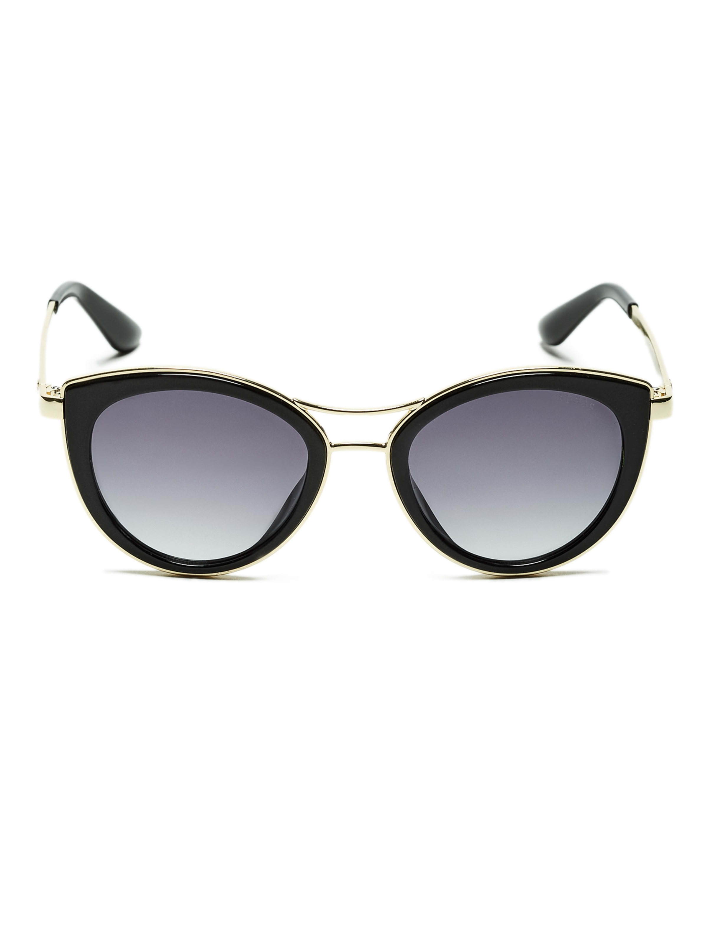 Metal Trim Cat Eye Sunglasses Guess Com