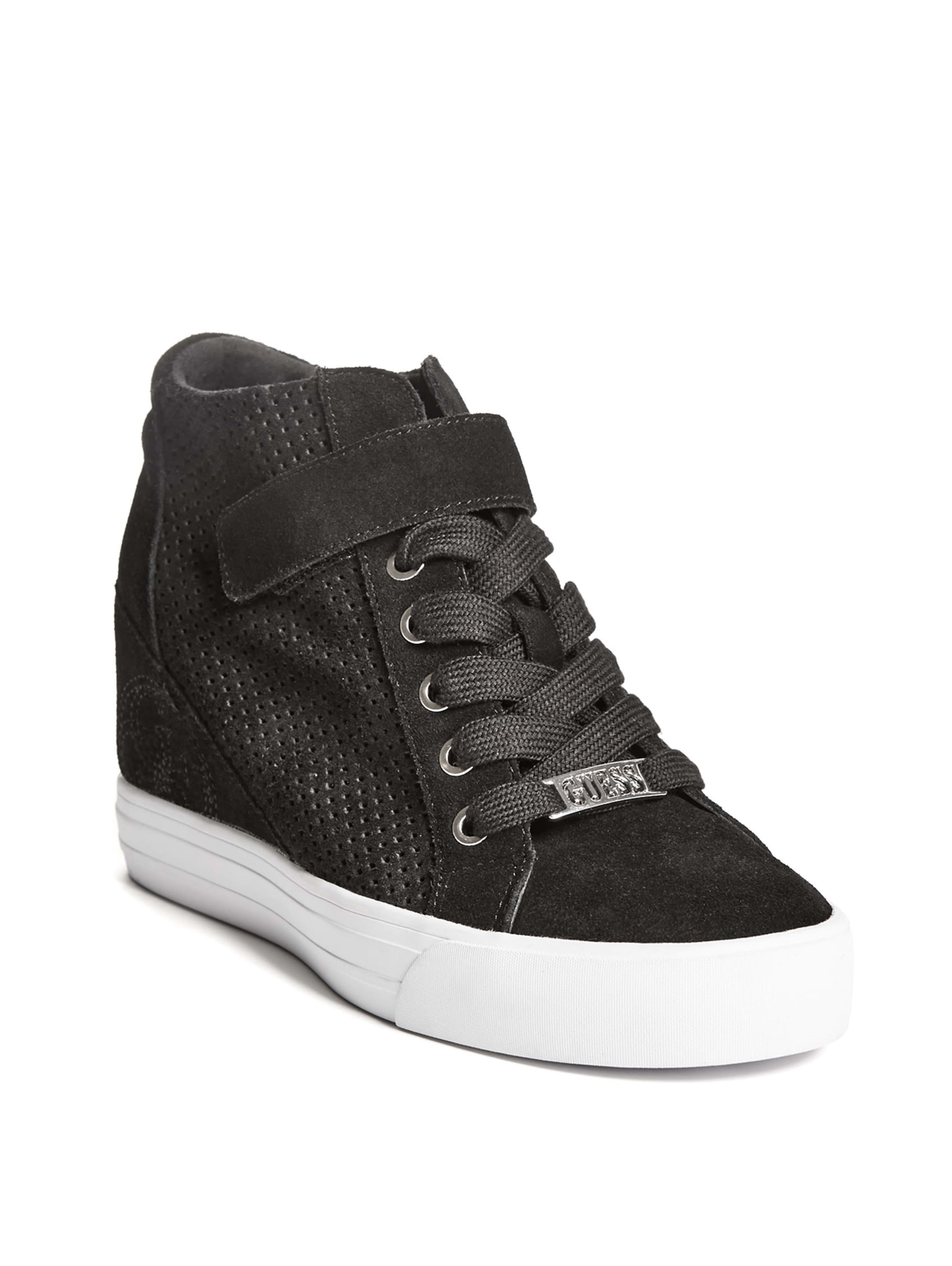 guess women's decia wedge sneakers