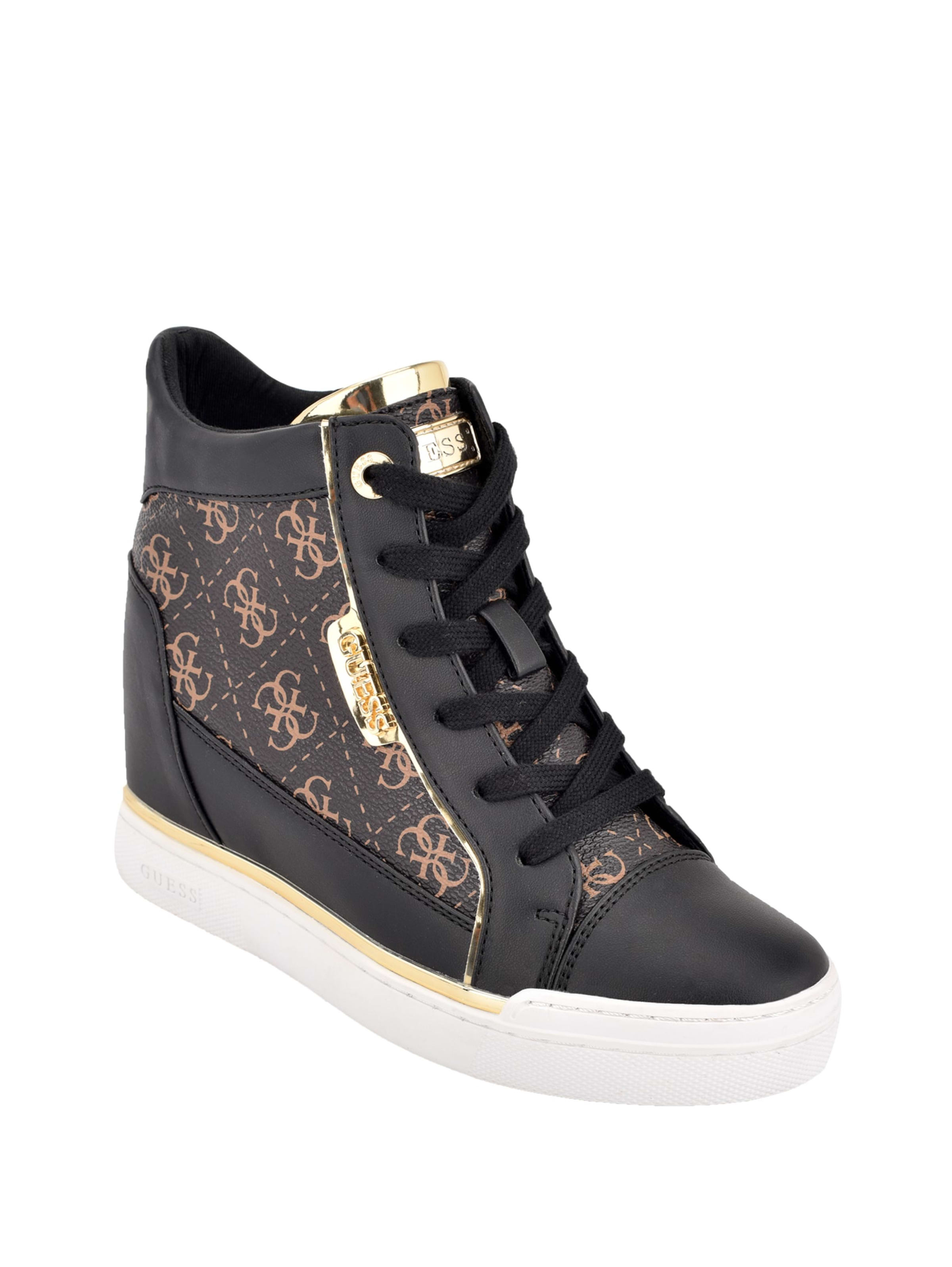 sneaker wedges guess