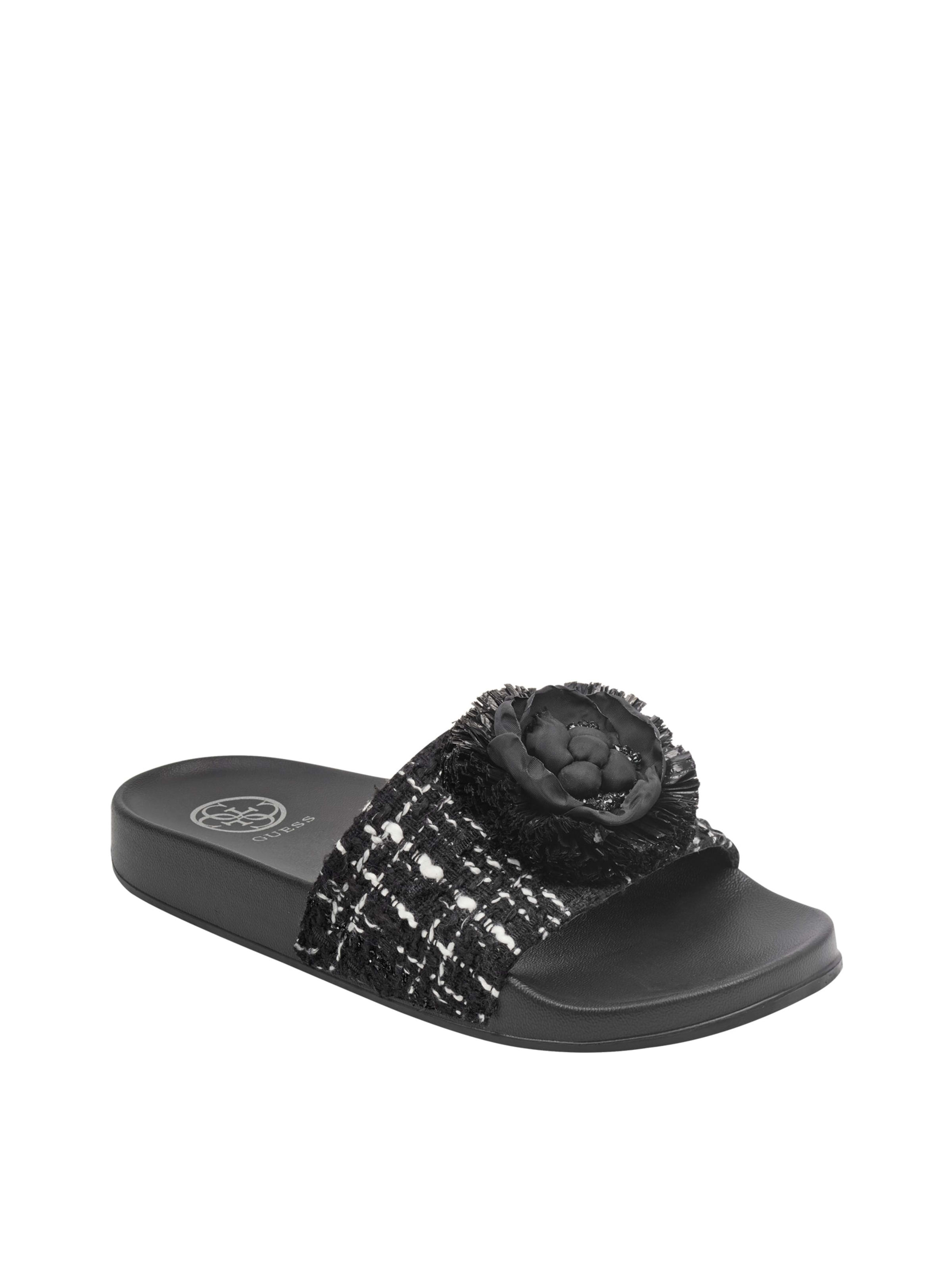 guess slip on sandals
