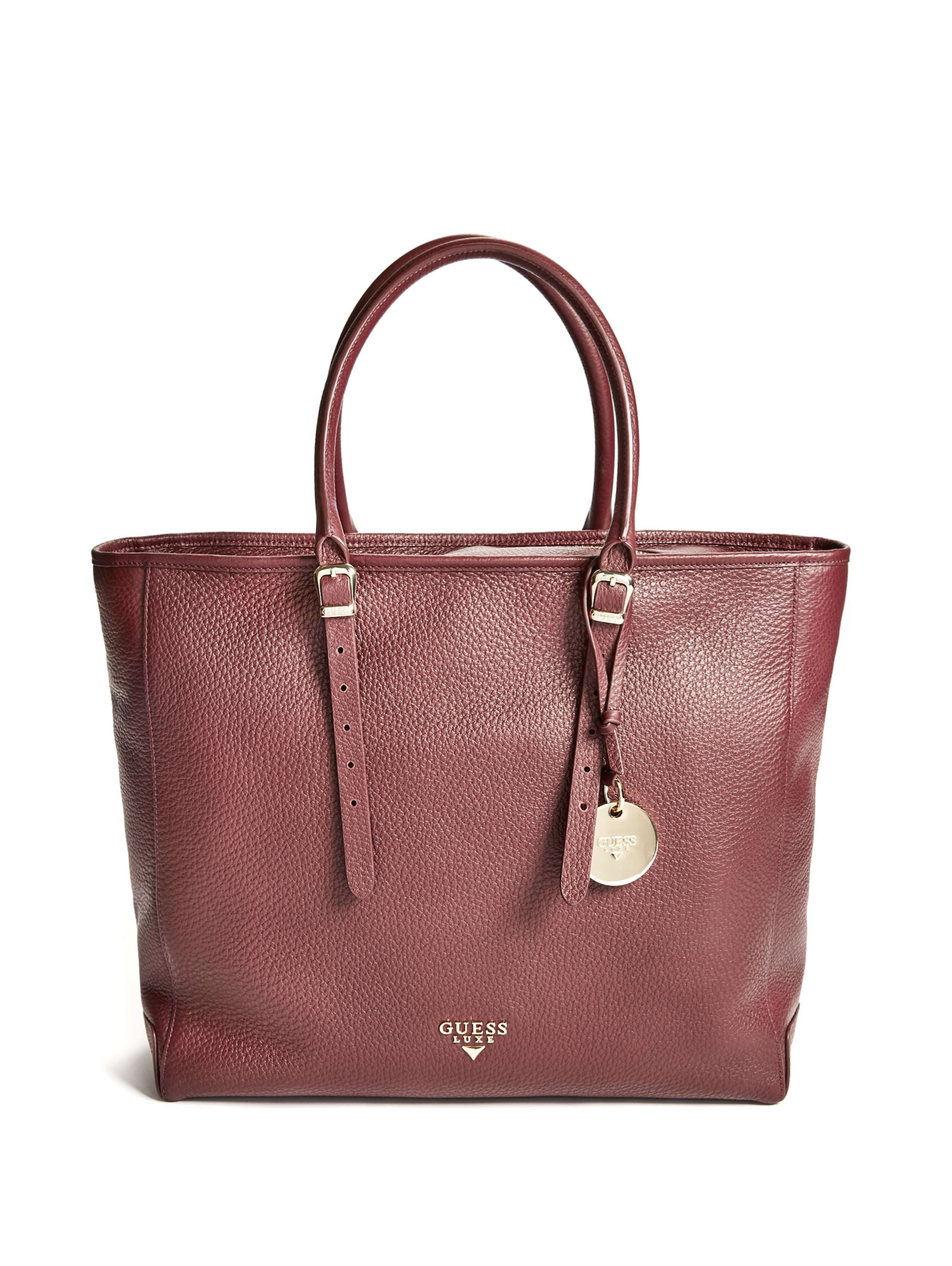 guess luxe red bag