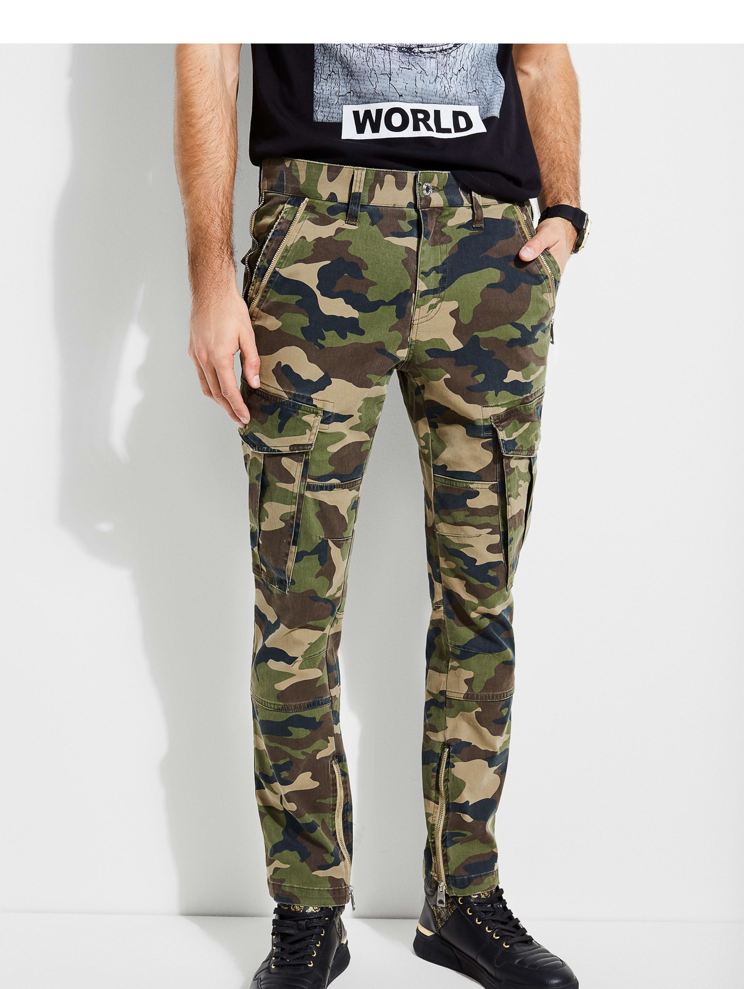 guess camouflage pants