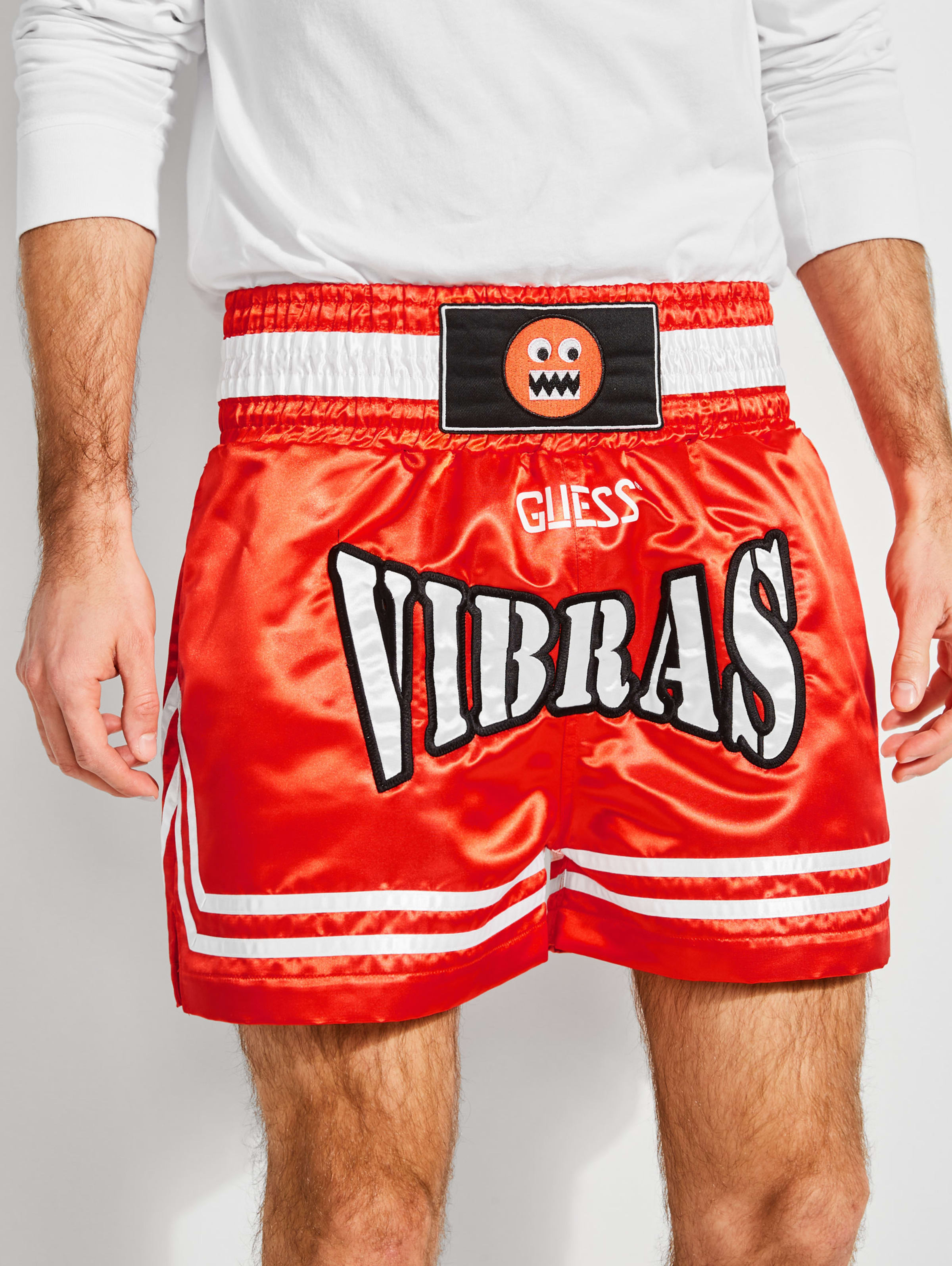 Guess X J Balvin Thai Logo Shorts Guess Com