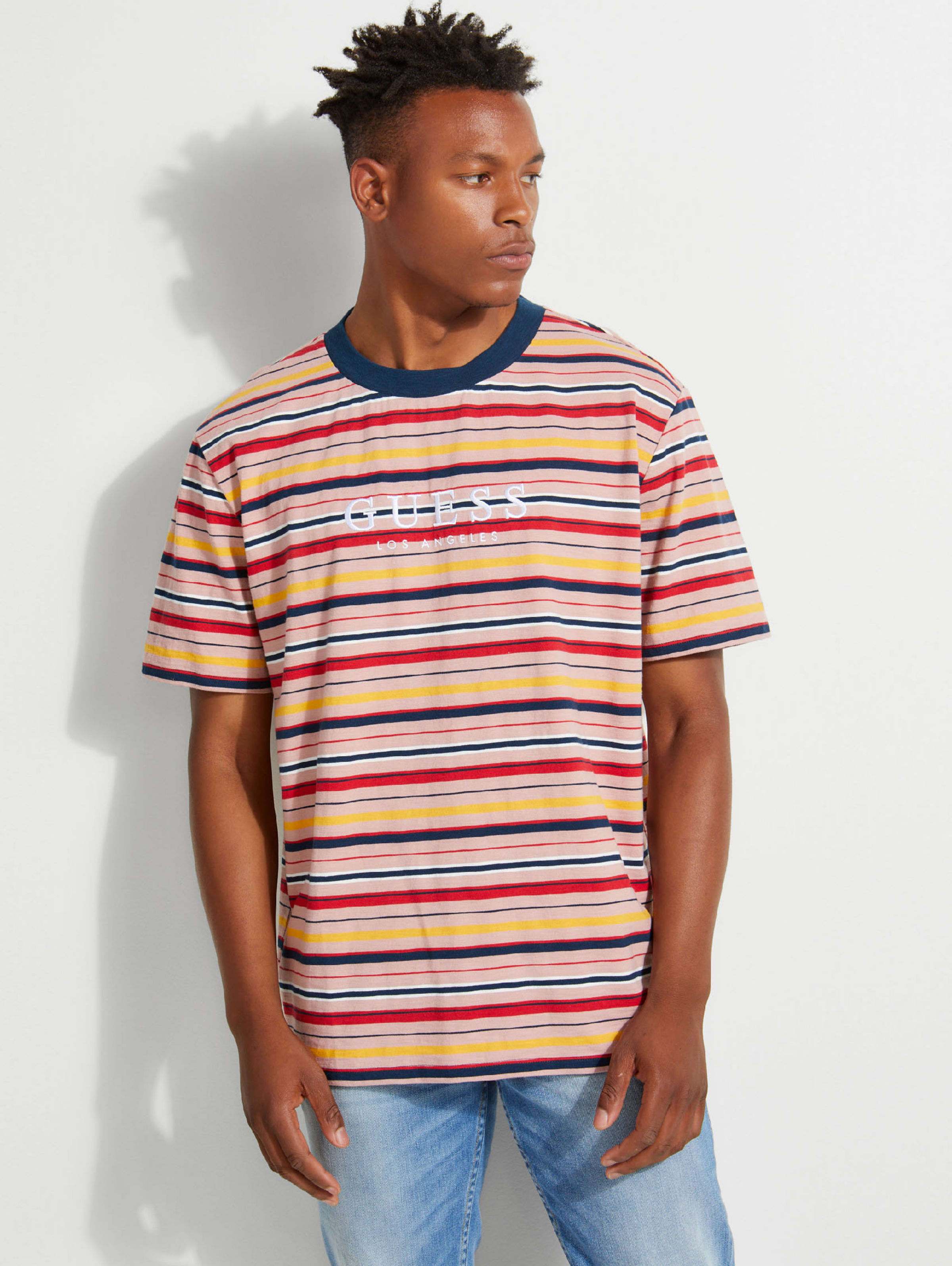 guess originals striped tee