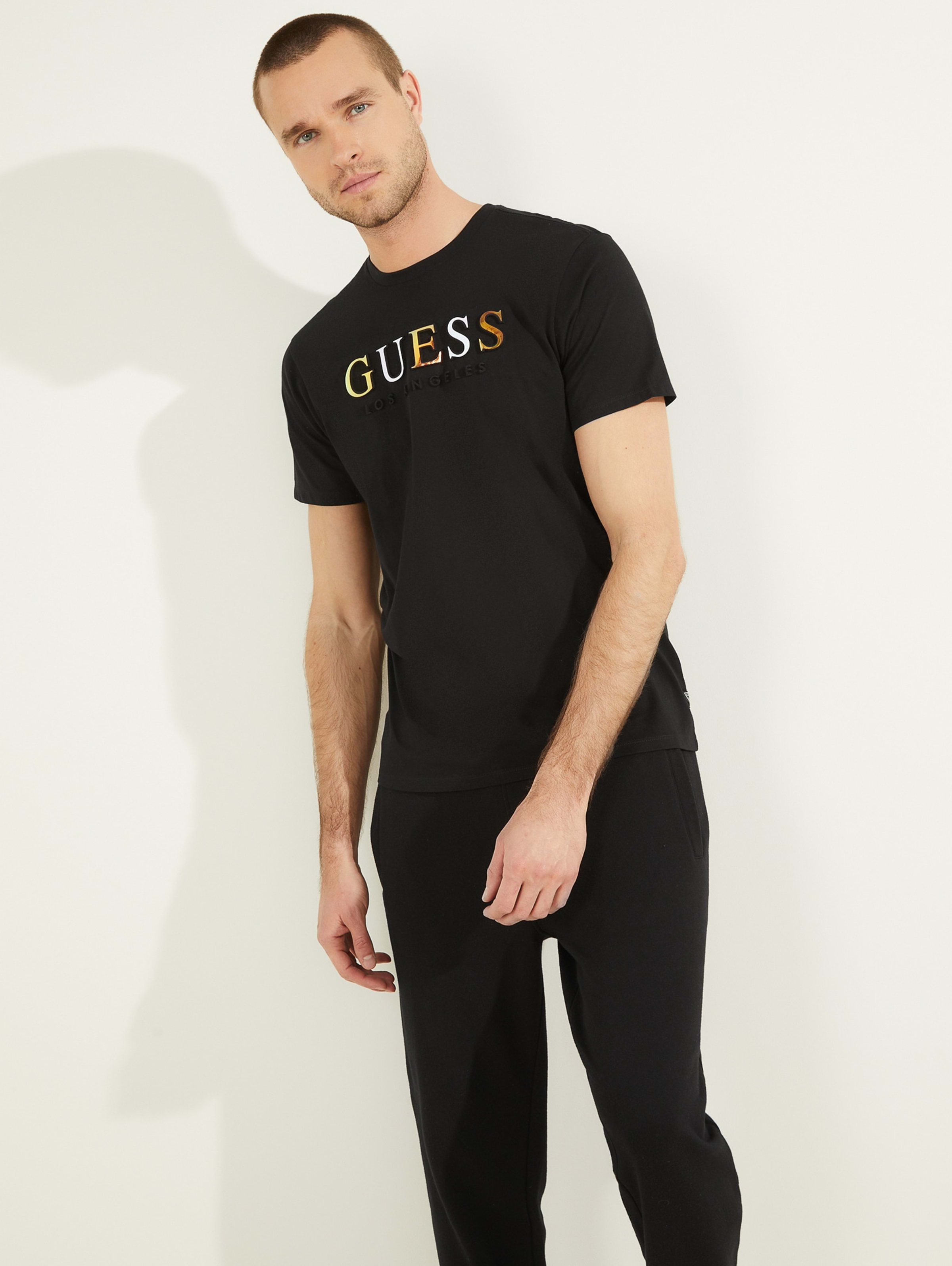 Embossed Logo Tee Guess Com