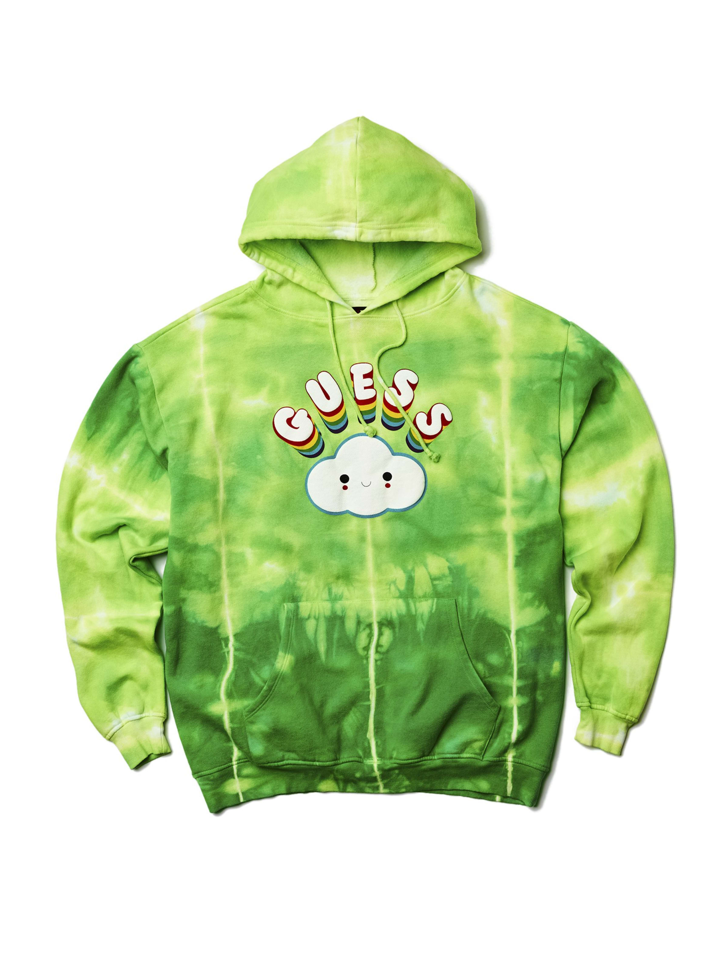 green guess hoodie