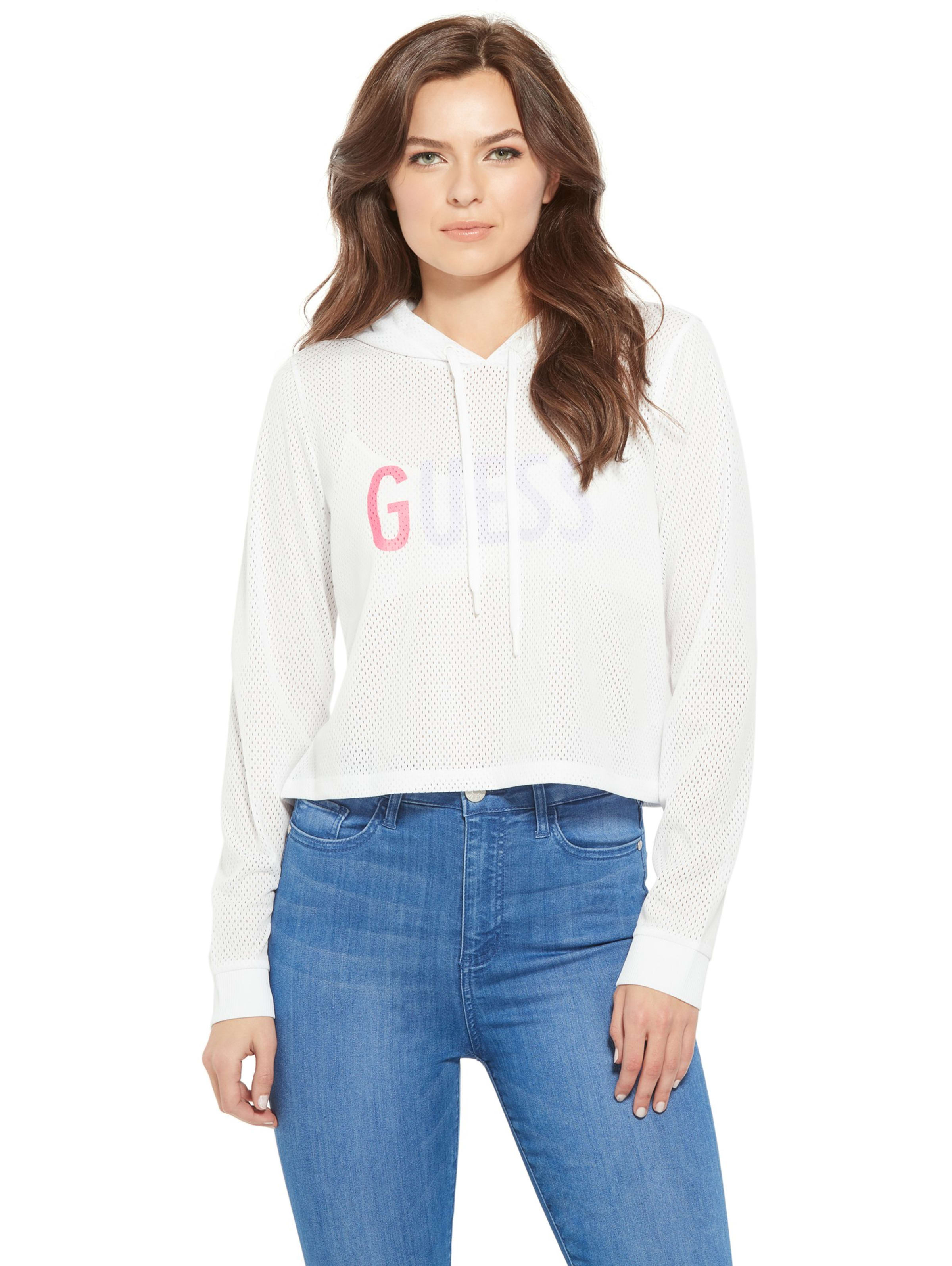 guess mesh hoodie