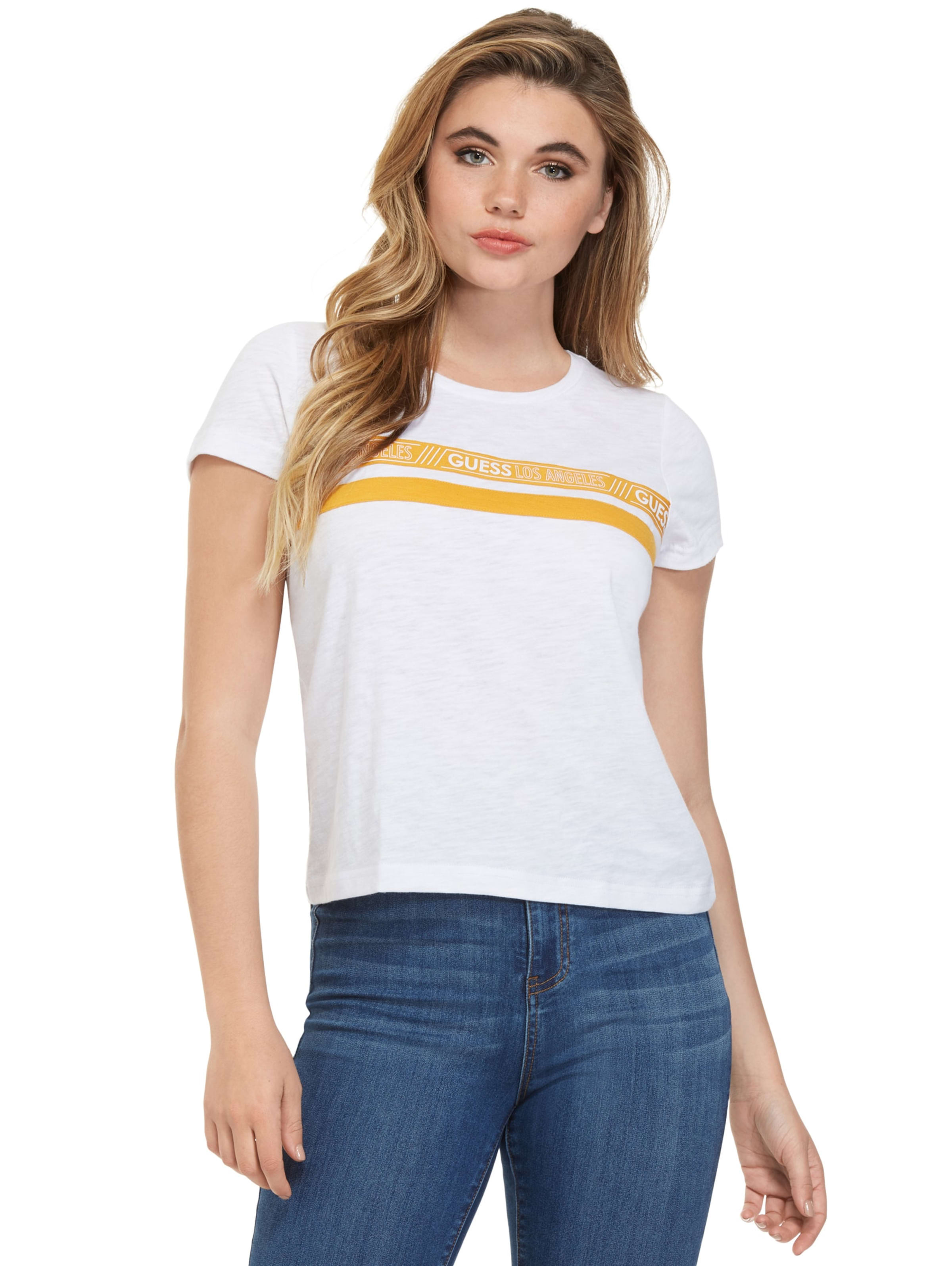 guess women's logo tee