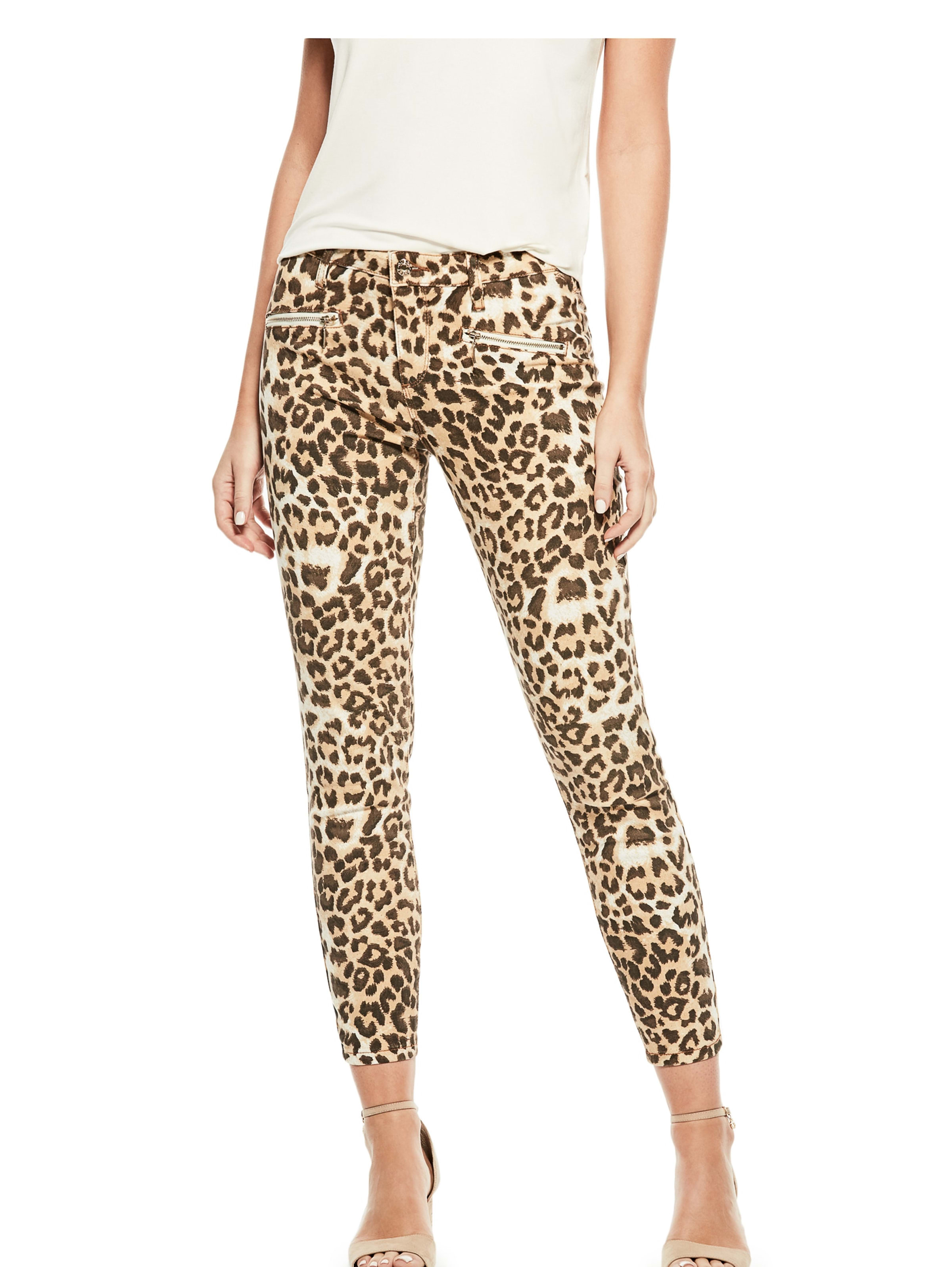 guess leopard jeans