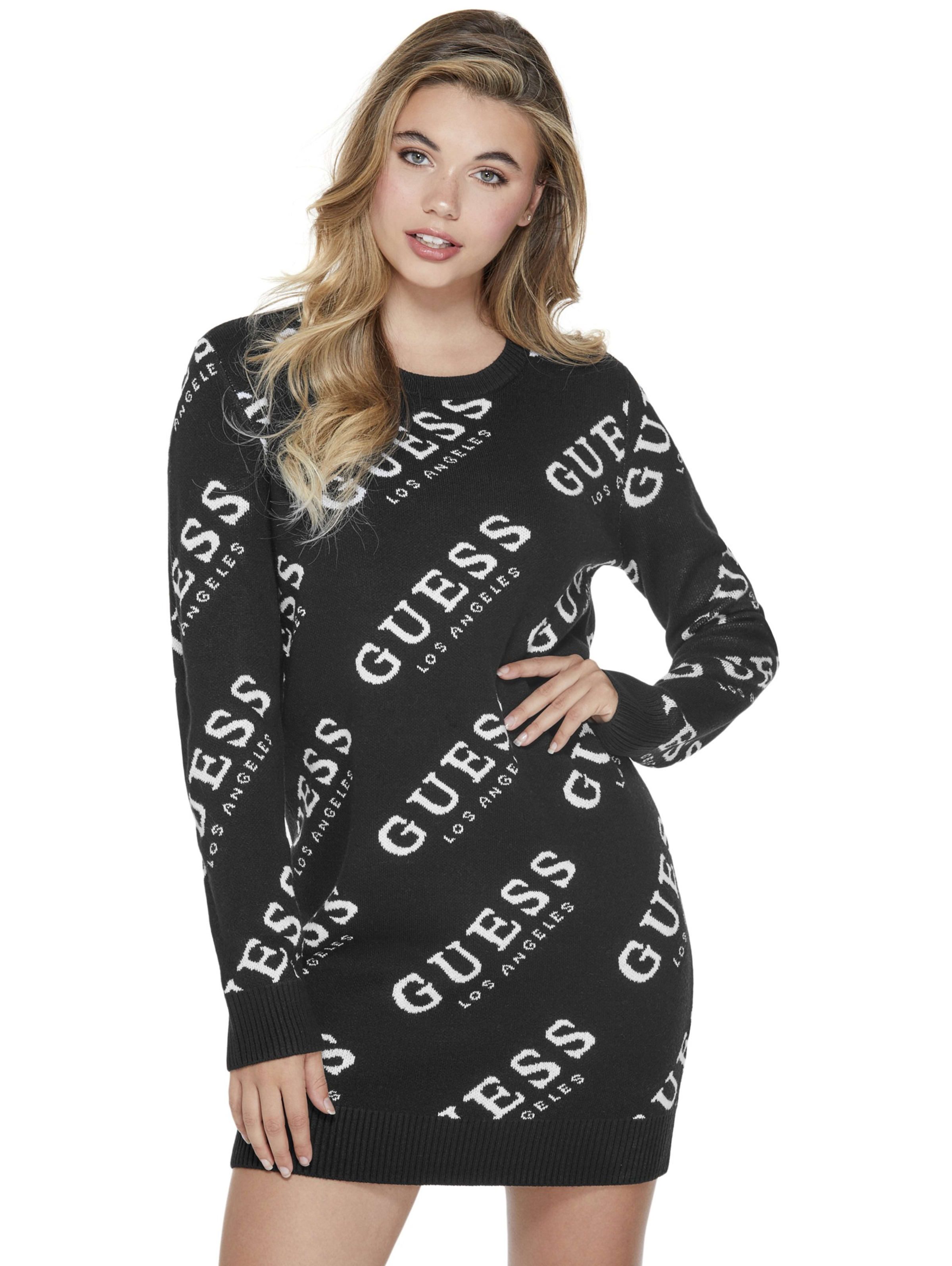 guess logo dress