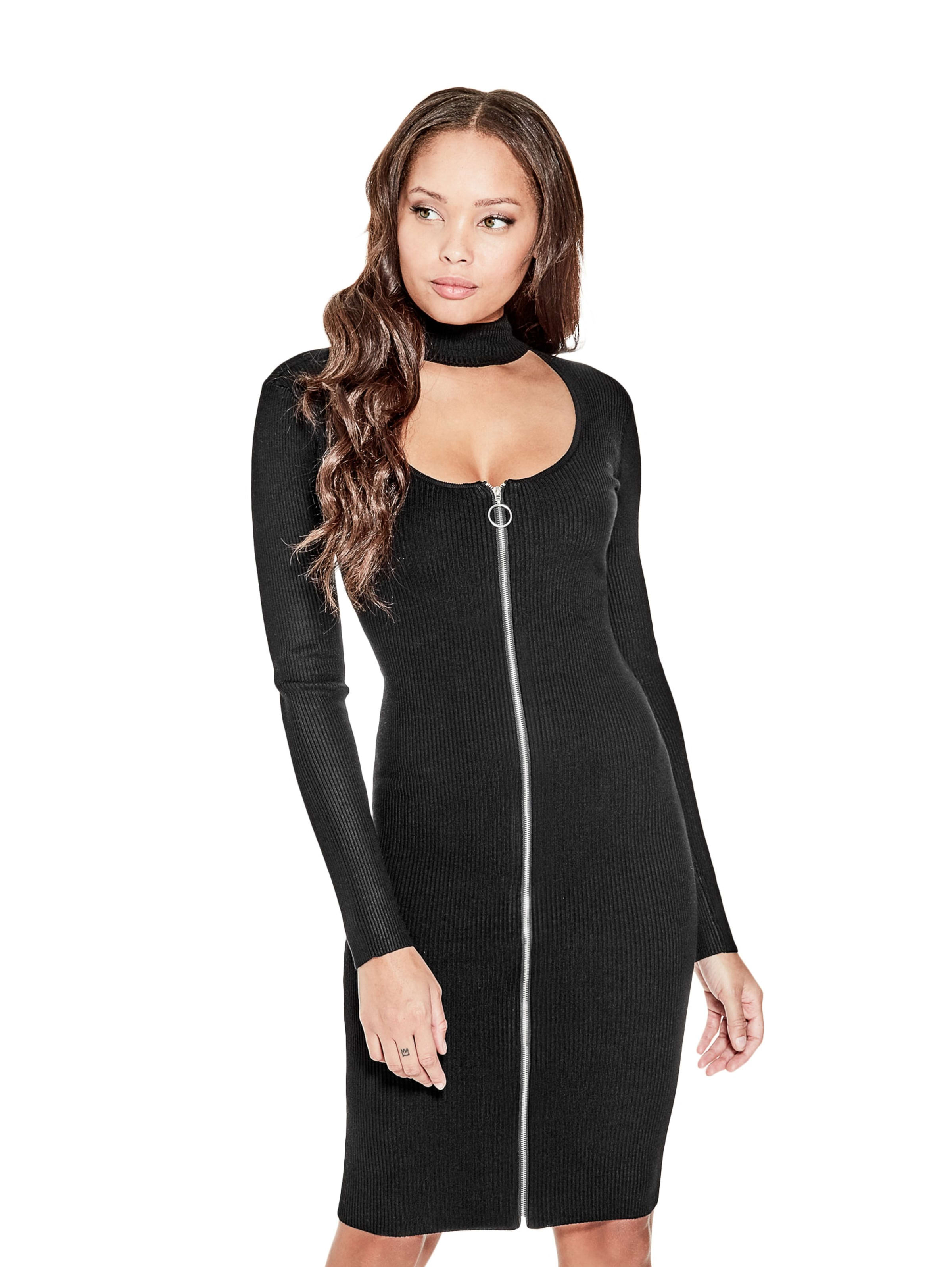 choker sweater dress